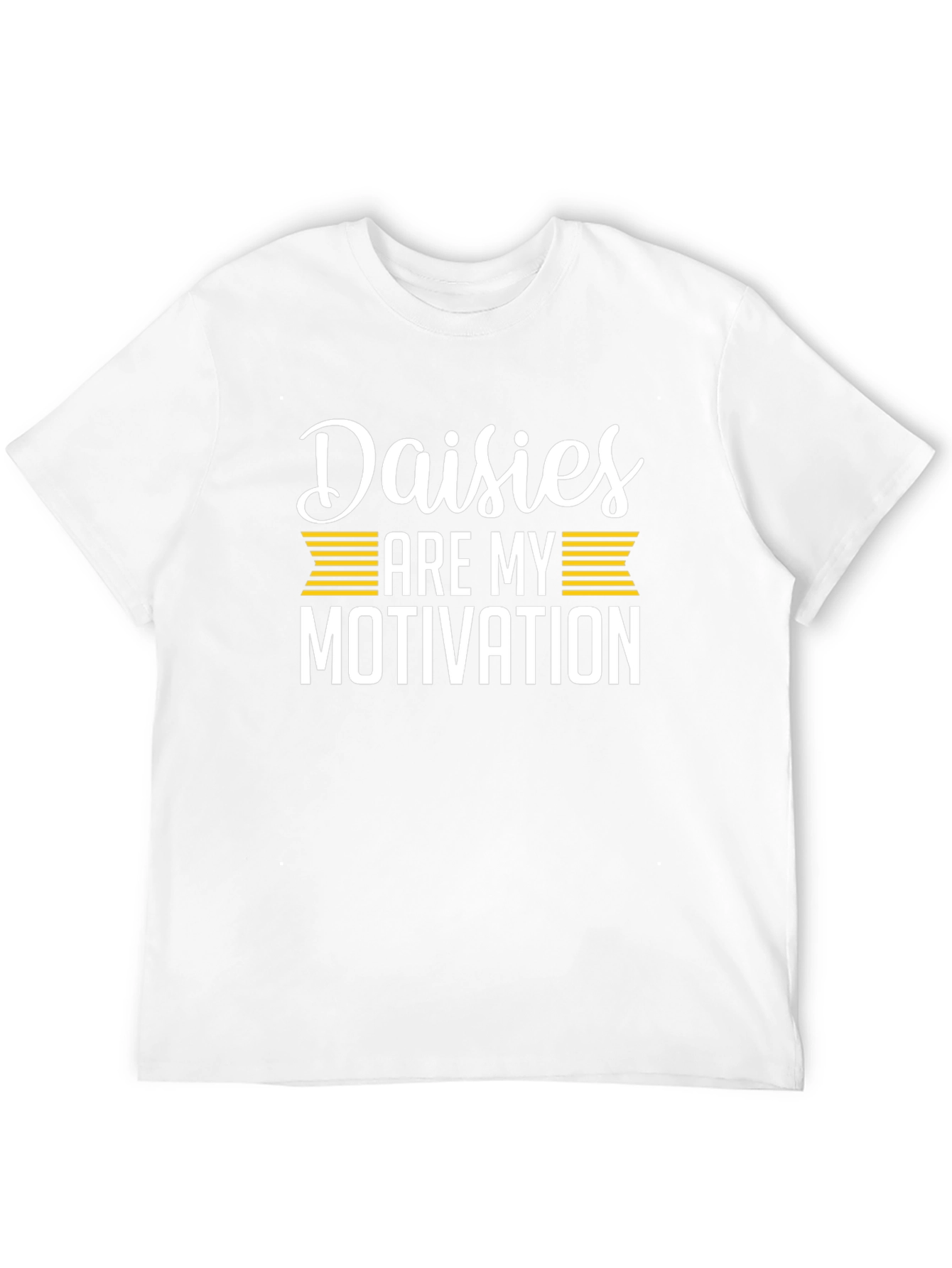 Daisies Are My Motivation T-Shirt - Black