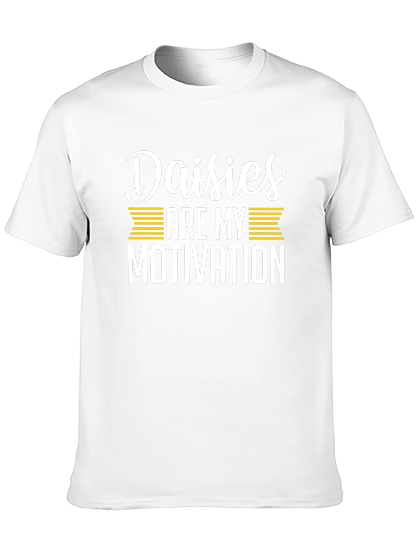 Daisies Are My Motivation T-Shirt - Black