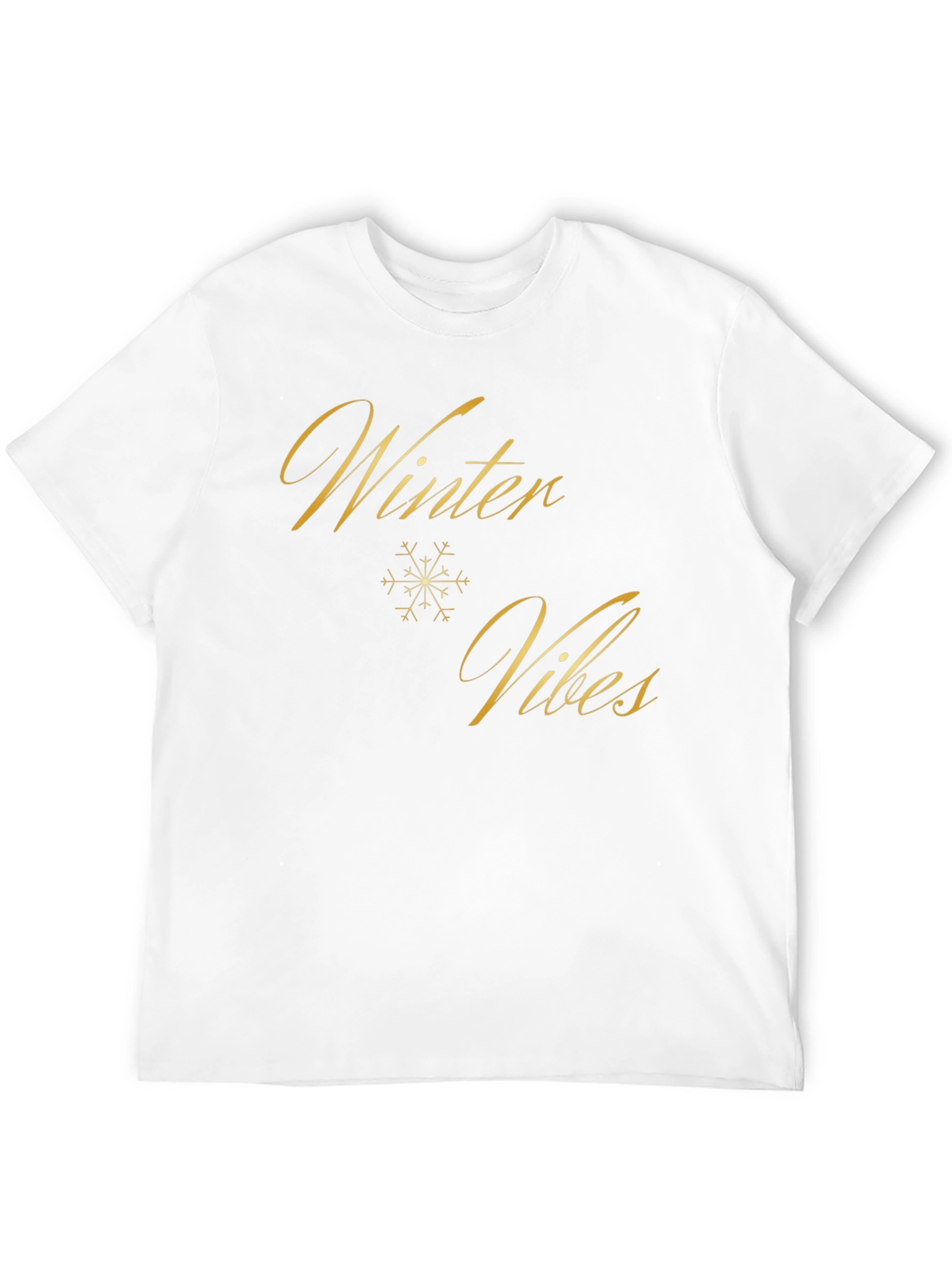 Winter Vibes Black Graphic Tee