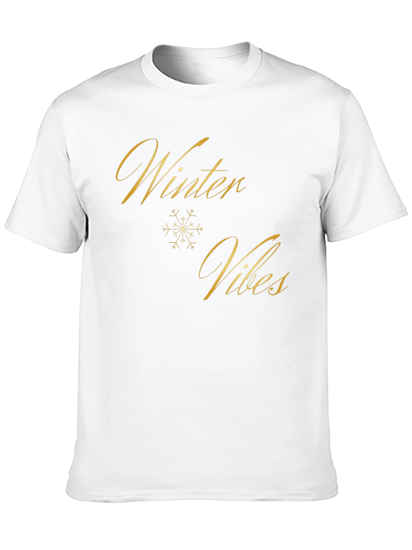 Winter Vibes Black Graphic Tee