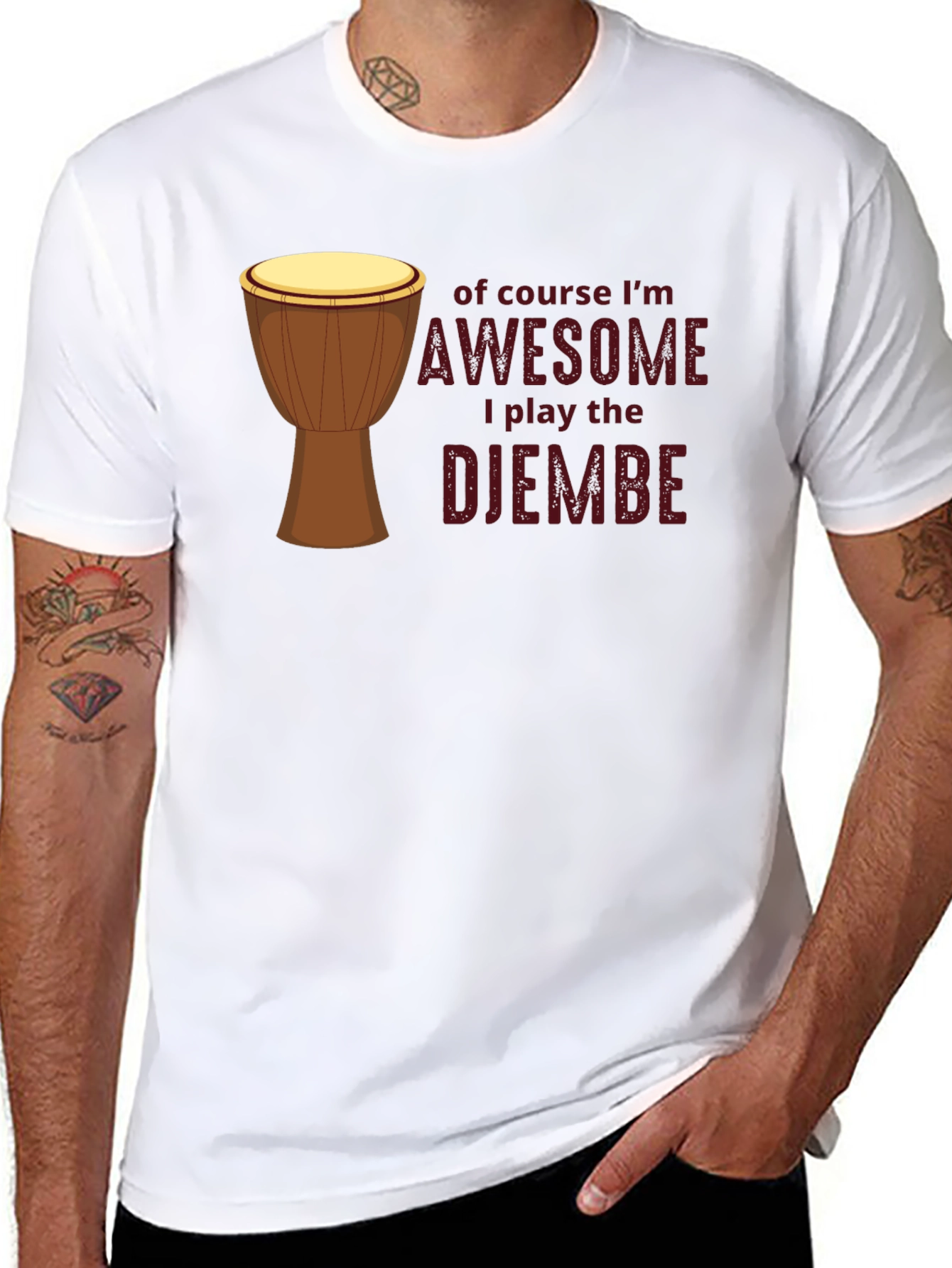 Awesome Djembe Player T-Shirt