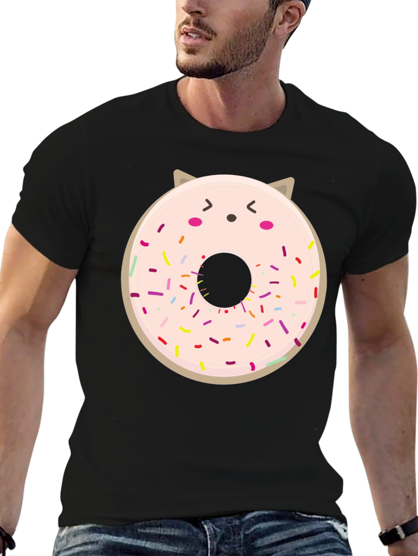 Kawaii Donut Cat T-Shirt