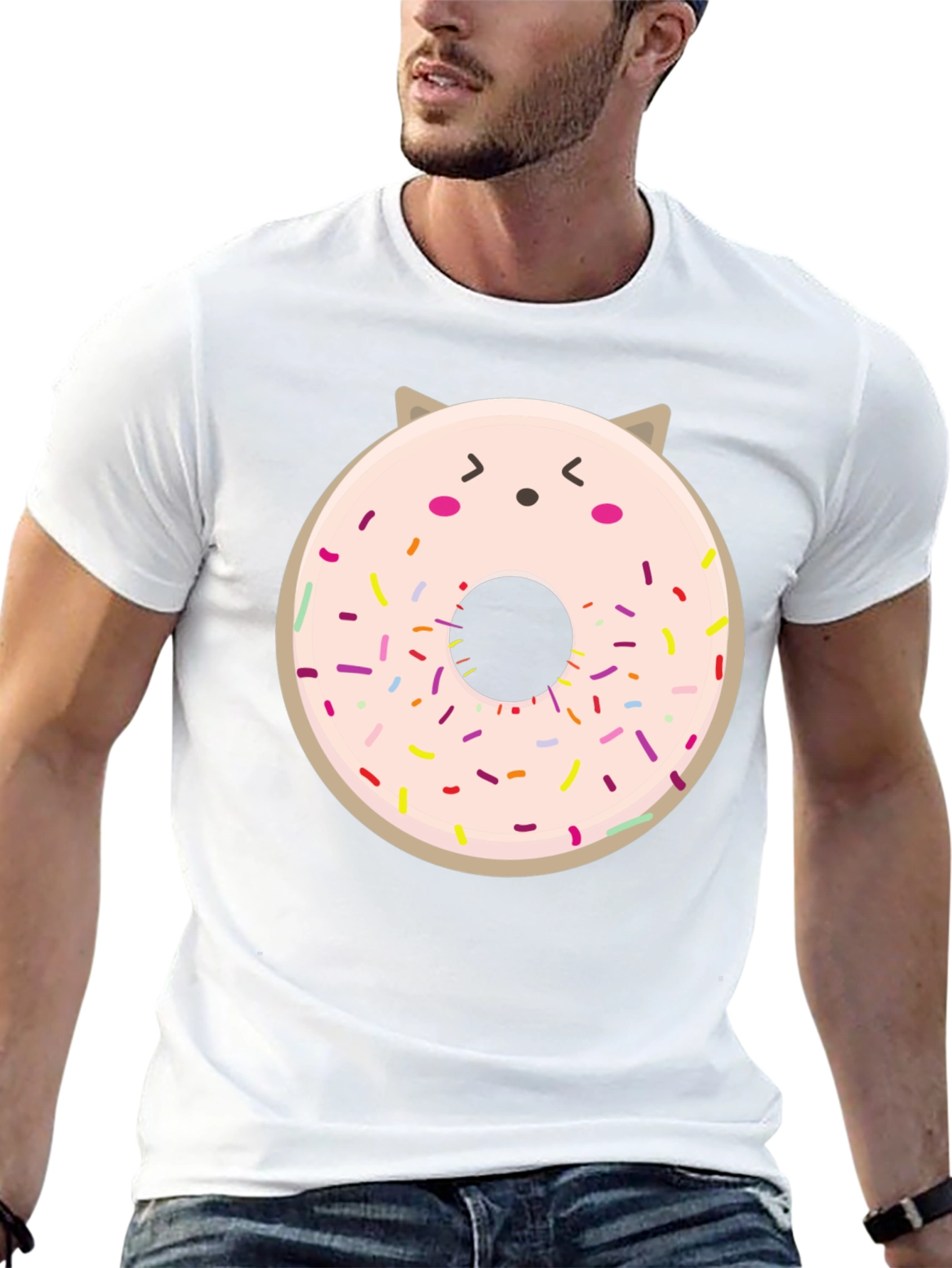 Kawaii Donut Cat T-Shirt