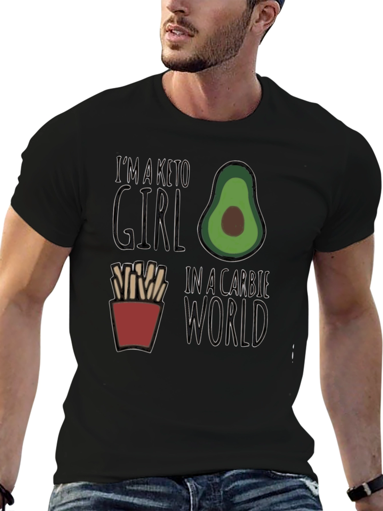 Keto Girl in a Carbie World Graphic Tee