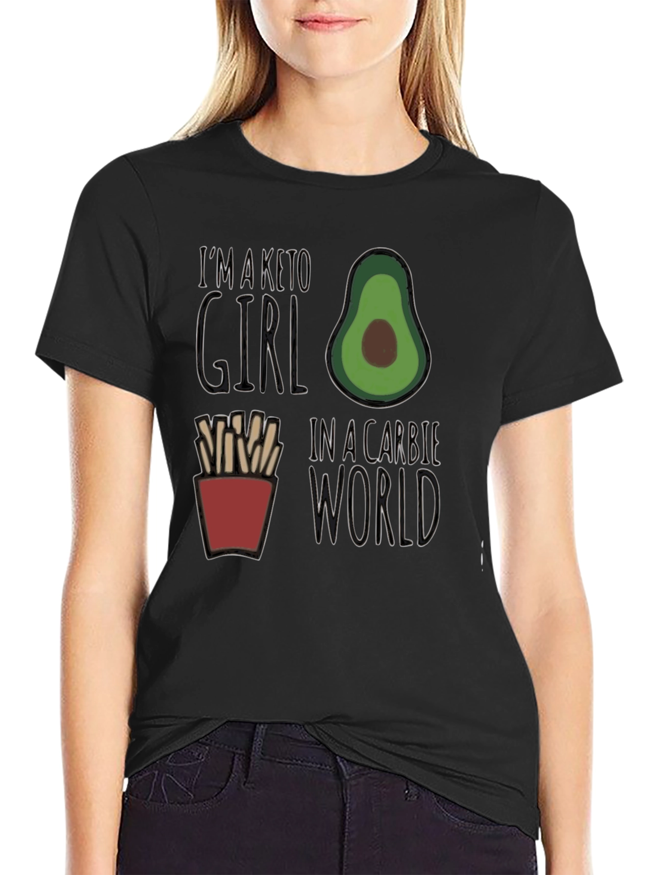 Keto Girl in a Carbie World Graphic Tee