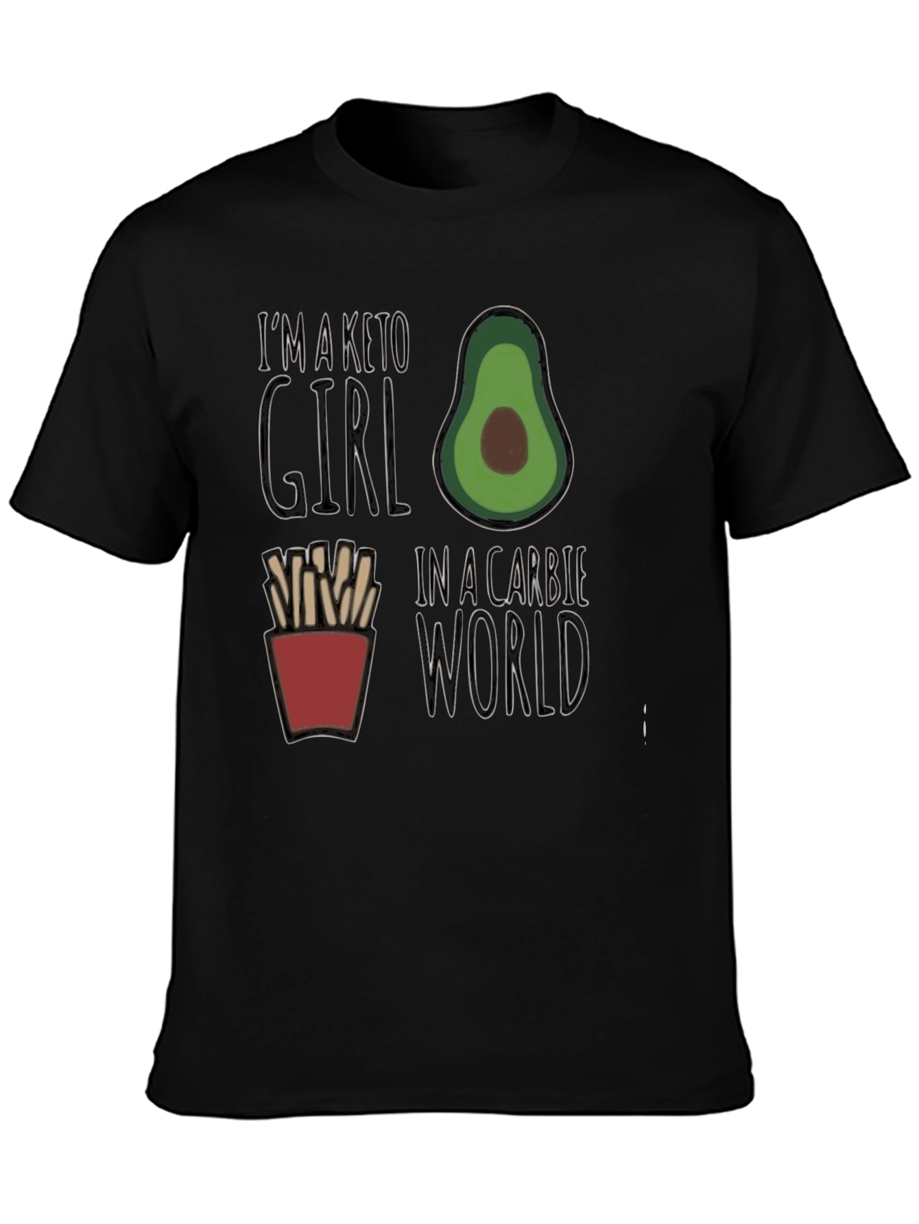 Keto Girl in a Carbie World Graphic Tee