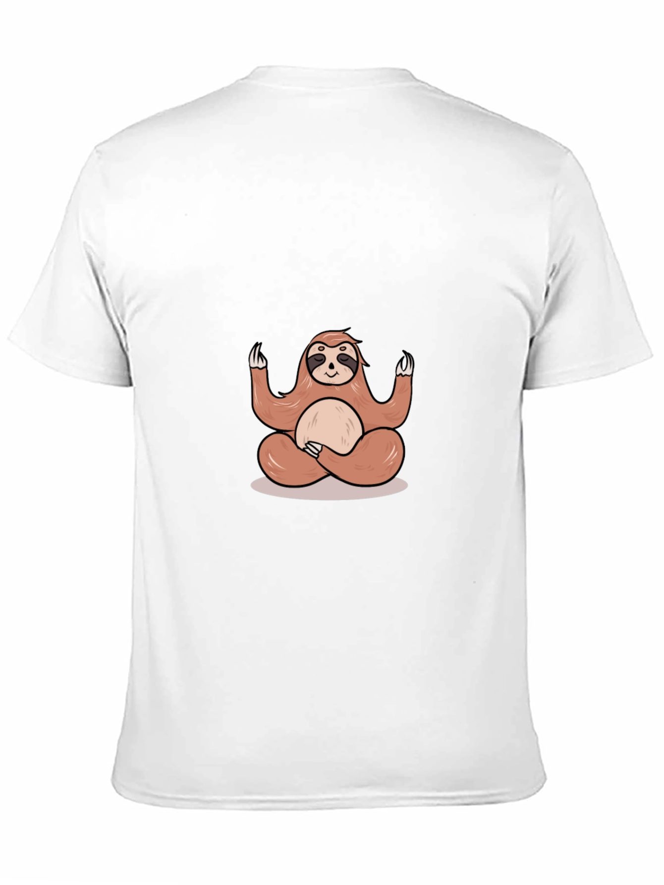 Zen Sloth Tee - Meditating Animal Graphic T-Shirt