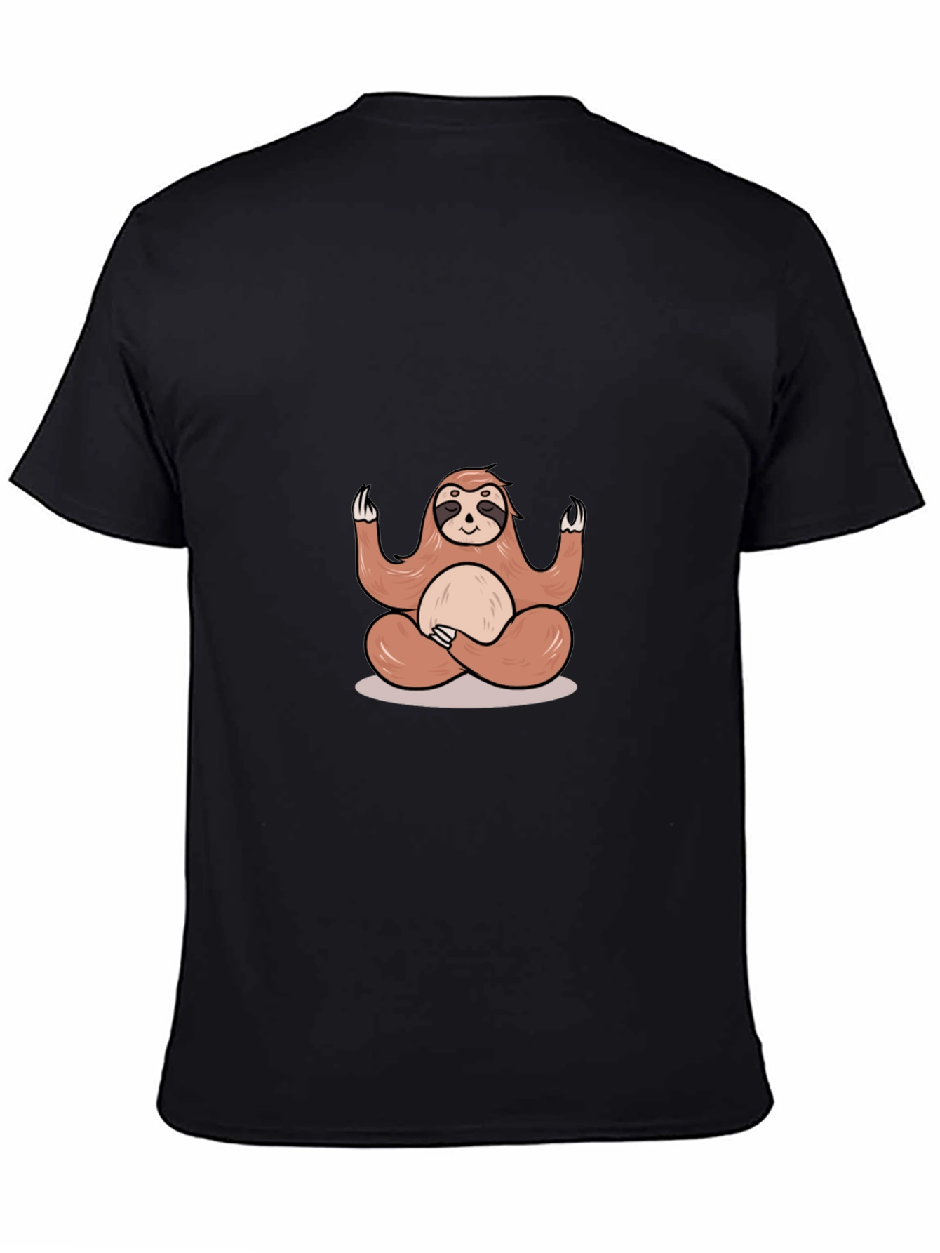 Zen Sloth Tee - Meditating Animal Graphic T-Shirt