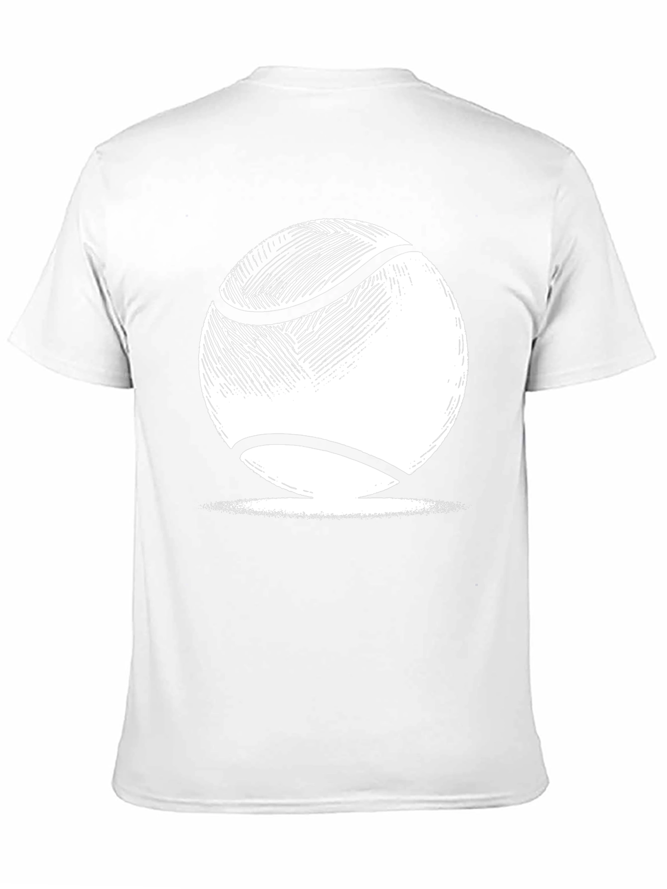 Tennis Ball Graphic Tee - Classic Black Cotton T-Shirt