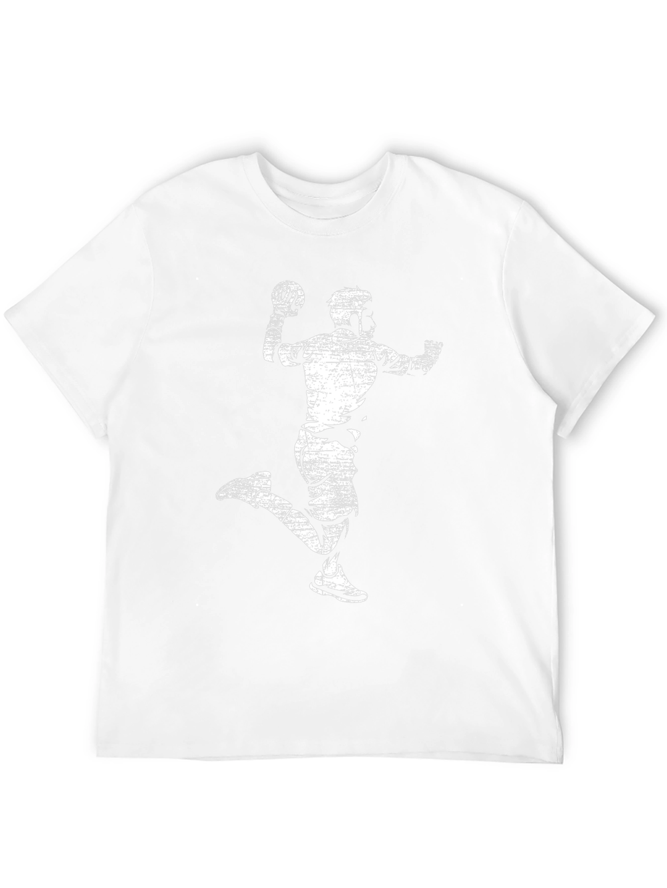Handball Player Graphic Tee - Retro Sports T-Shirt