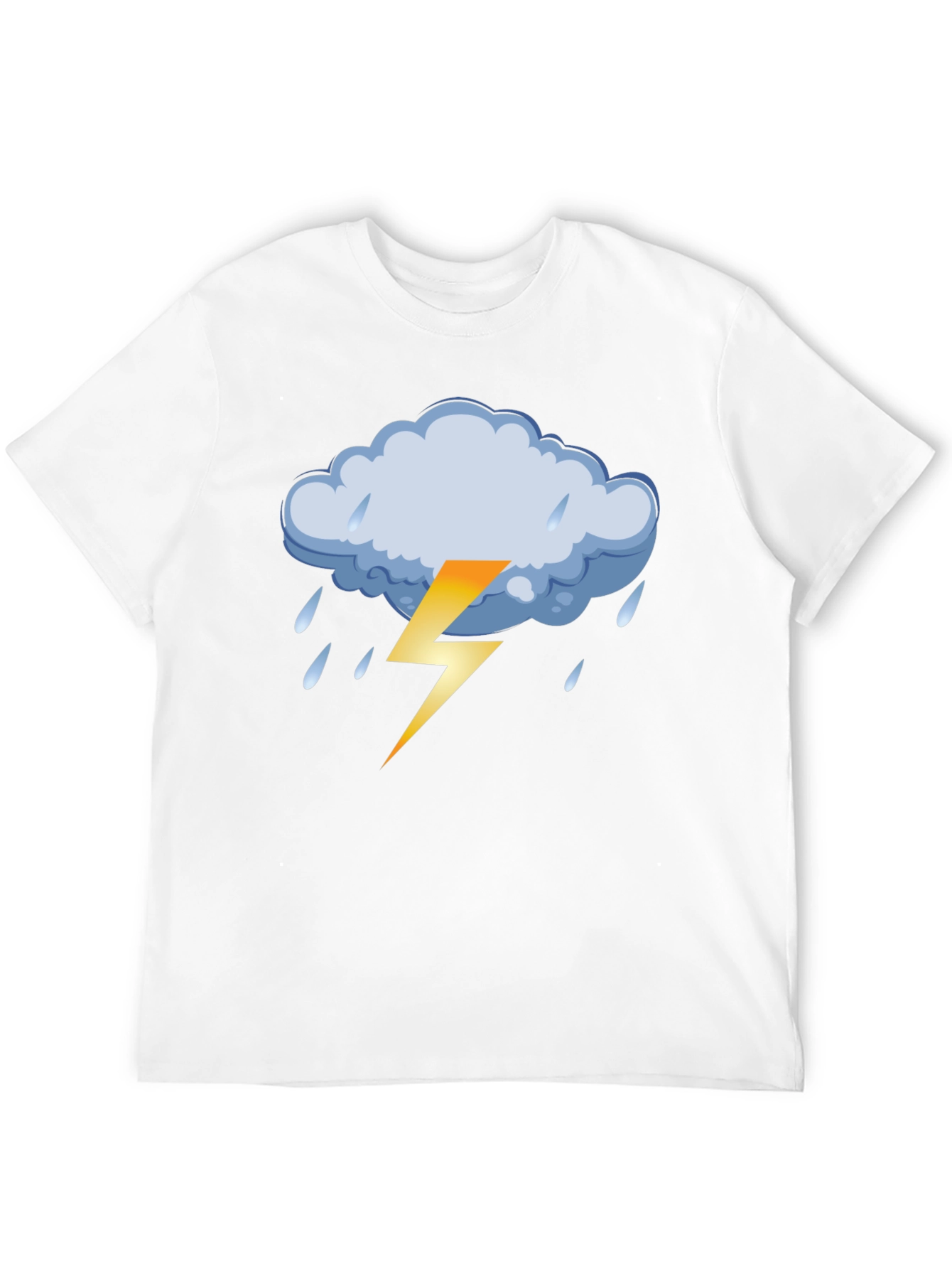 Stormy Weather Graphic Tee - Black Cotton T-Shirt
