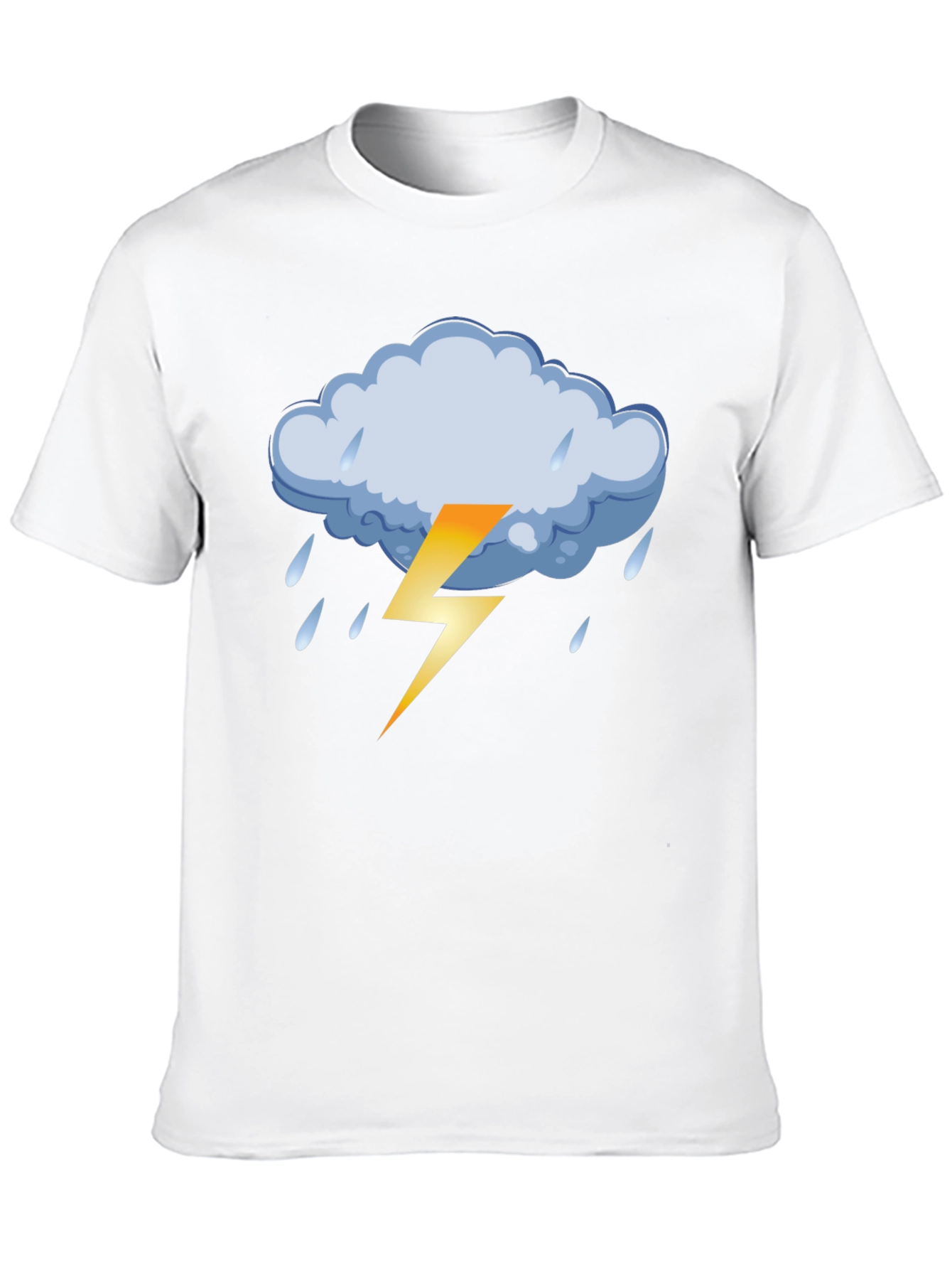 Stormy Weather Graphic Tee - Black Cotton T-Shirt