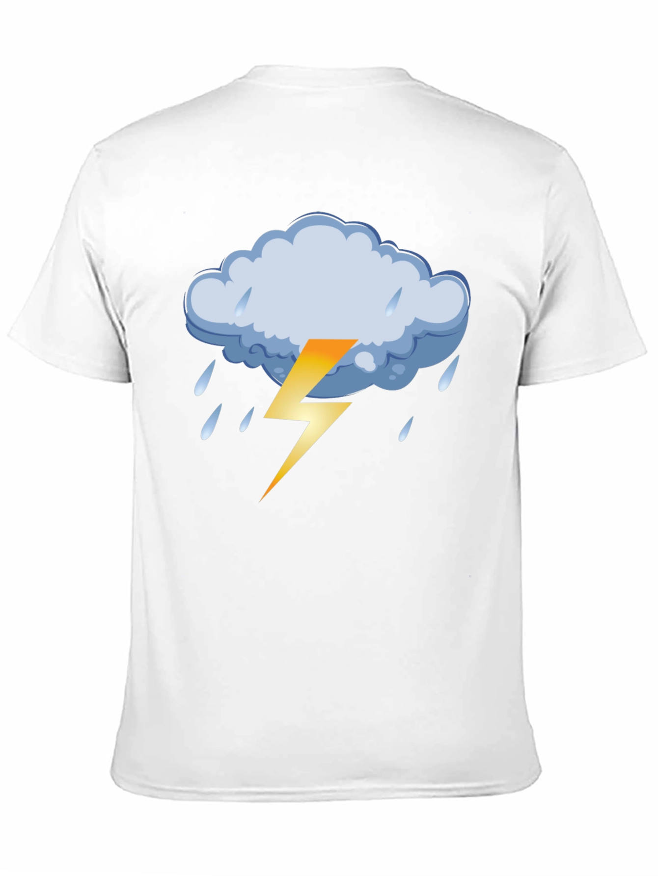 Stormy Weather Graphic Tee - Black Cotton T-Shirt