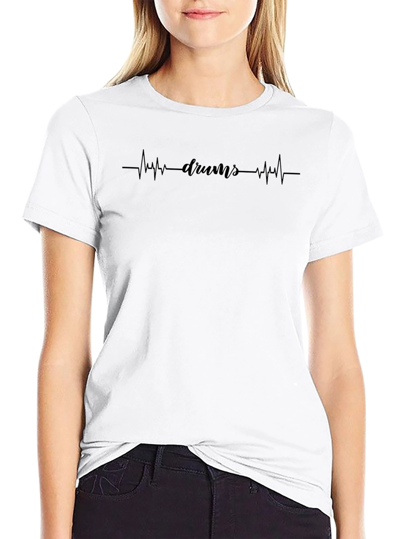 Drums Heartbeat T-Shirt - Musician Tee
