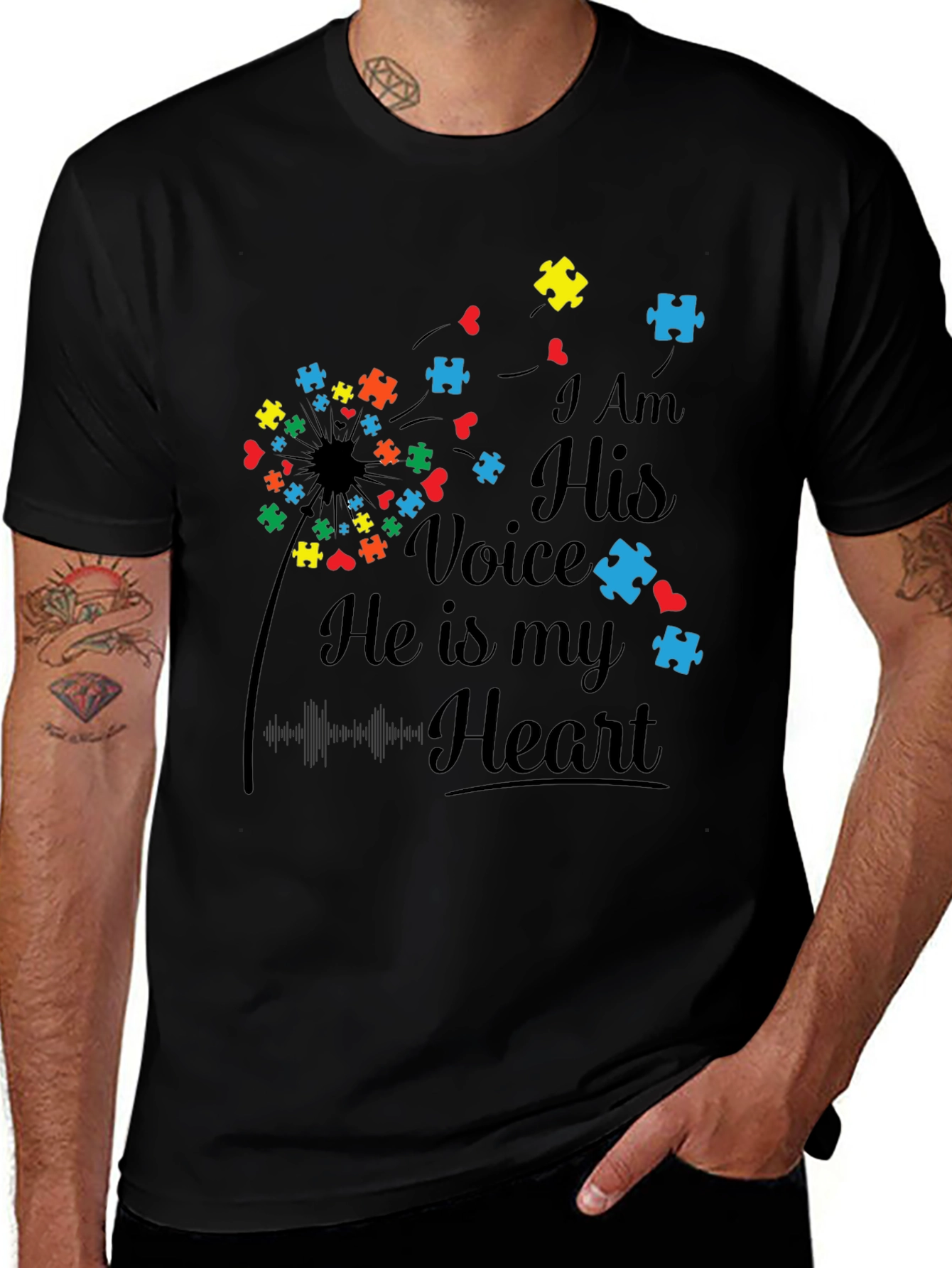 Autism Awareness I Am His Voice T-Shirt