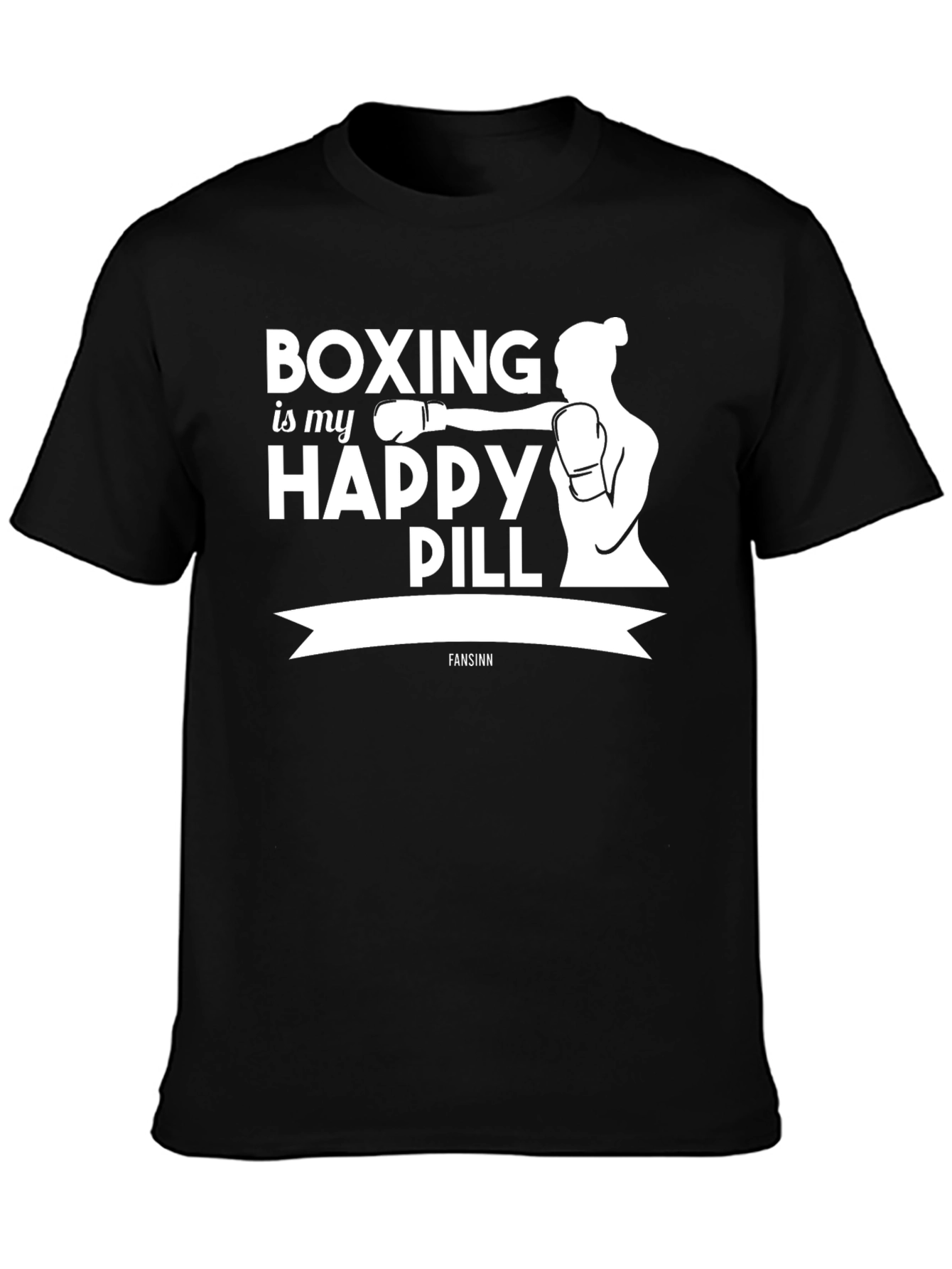 Boxing Happy Pill T-Shirt - Workout Motivation Tee