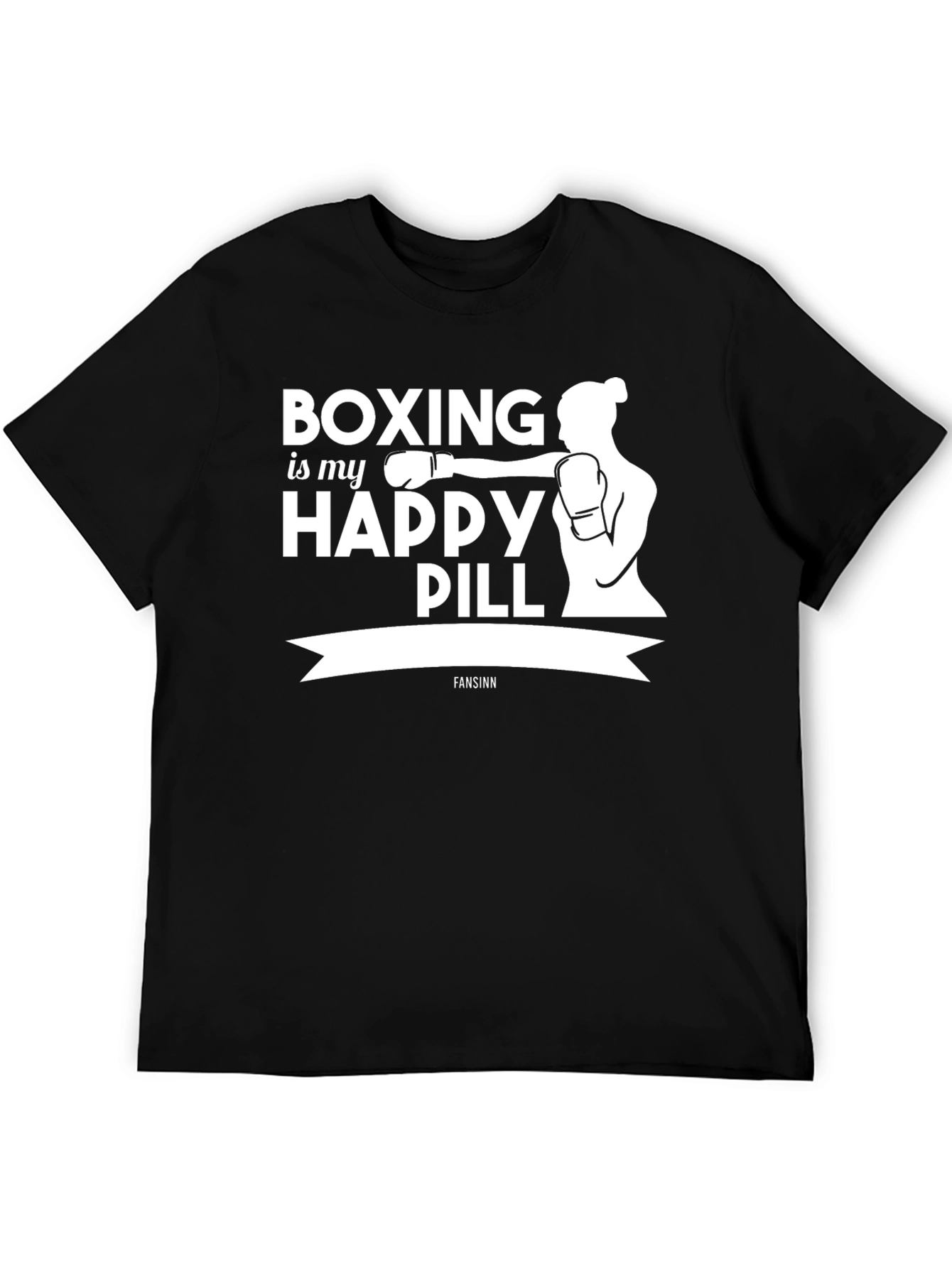 Boxing Happy Pill T-Shirt - Workout Motivation Tee