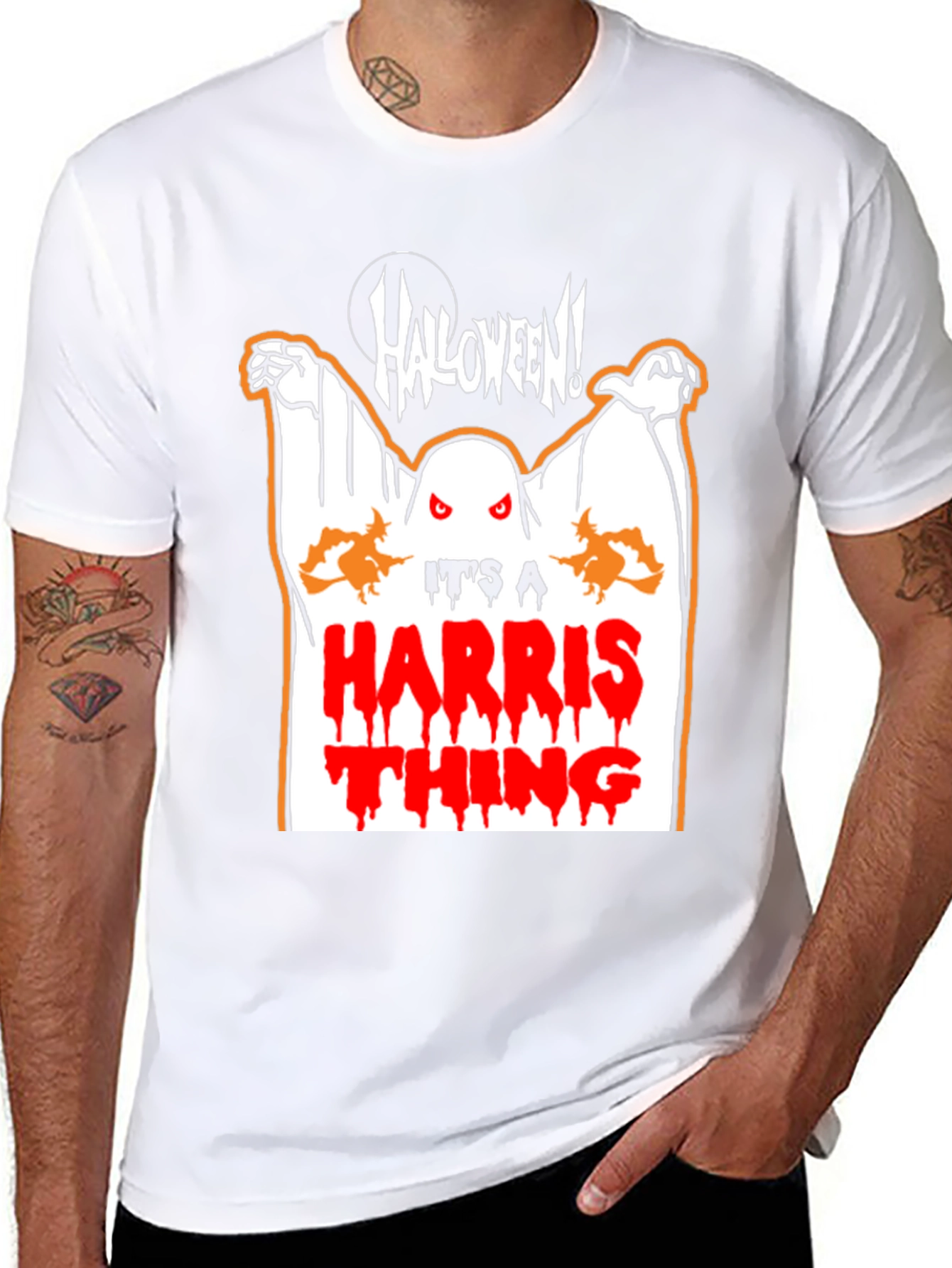 Its a Harris Thing Halloween Black T-Shirt