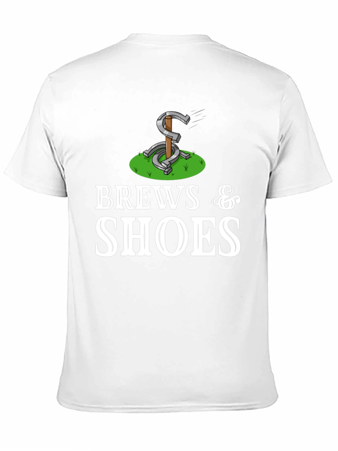 Brew & Shoes Graphic Tee Horseshoe Design