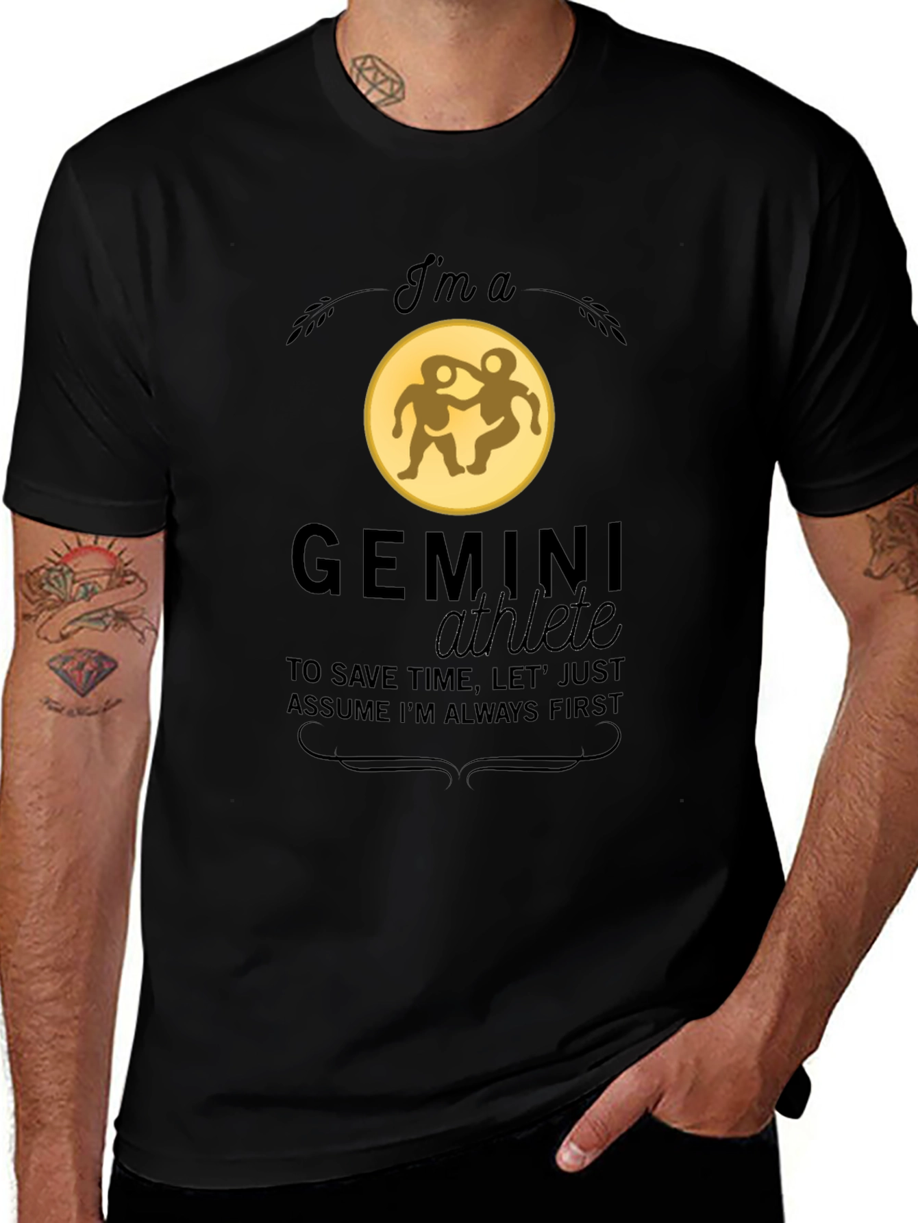 Gemini Athlete Graphic T-Shirt - Zodiac Tee