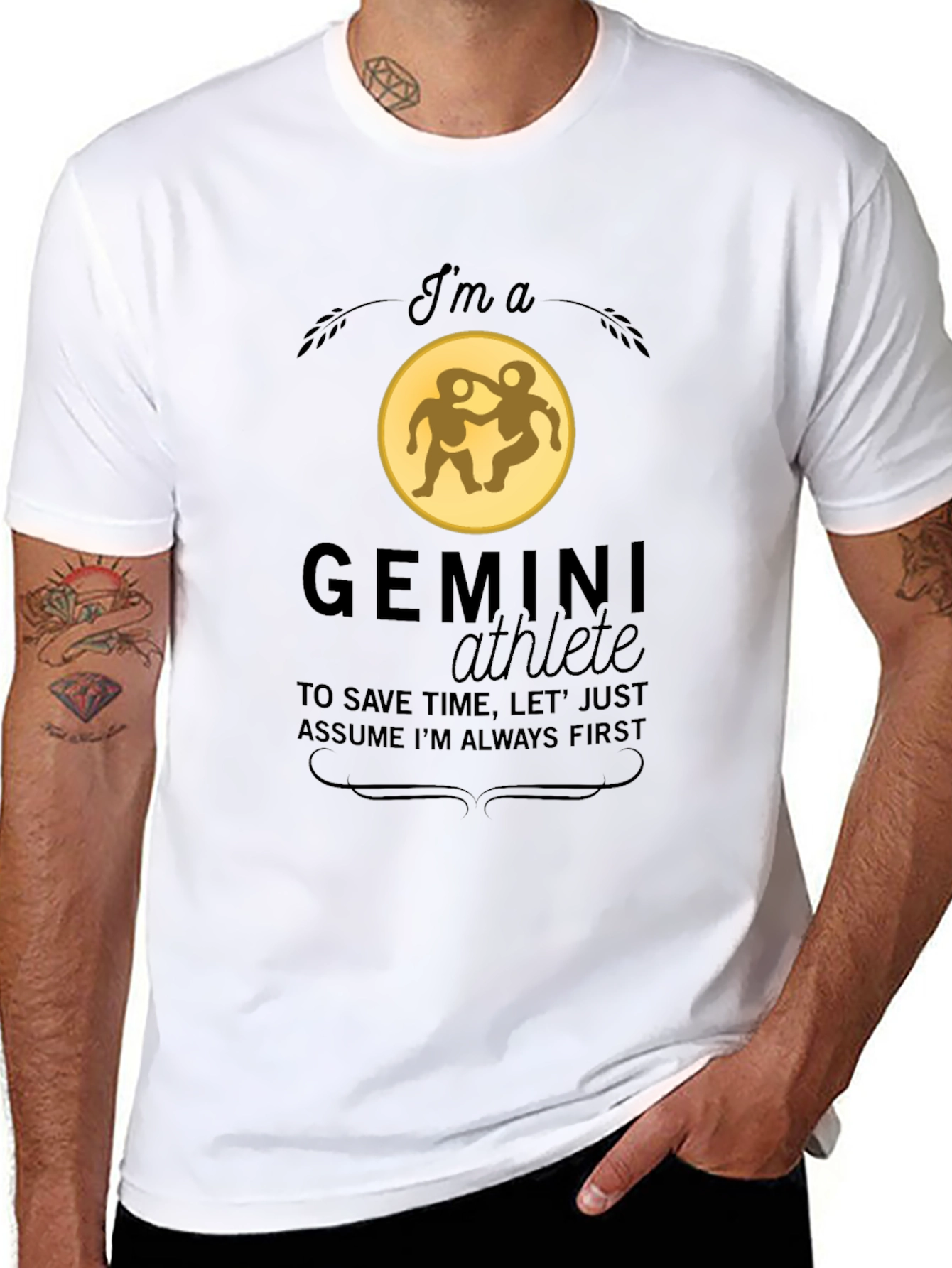Gemini Athlete Graphic T-Shirt - Zodiac Tee