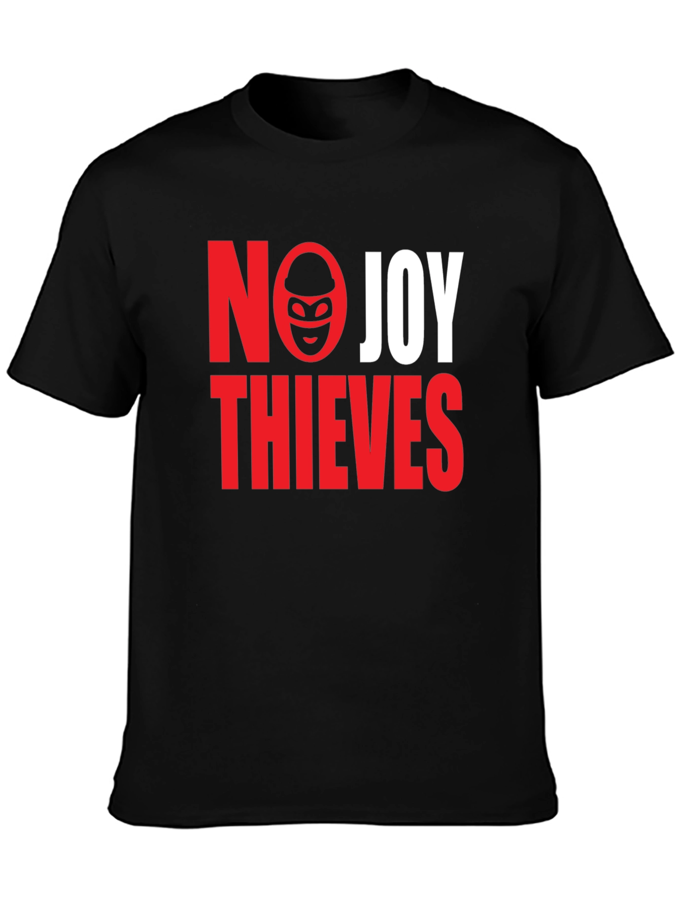 No Joy Thieves Graphic Tee - Black Cotton T-Shirt
