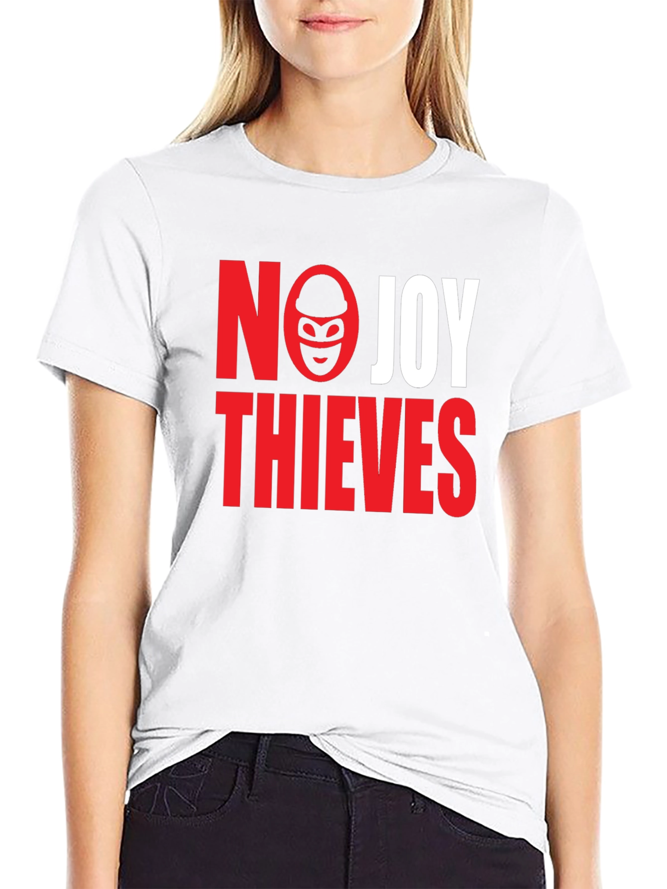 No Joy Thieves Graphic Tee - Black Cotton T-Shirt