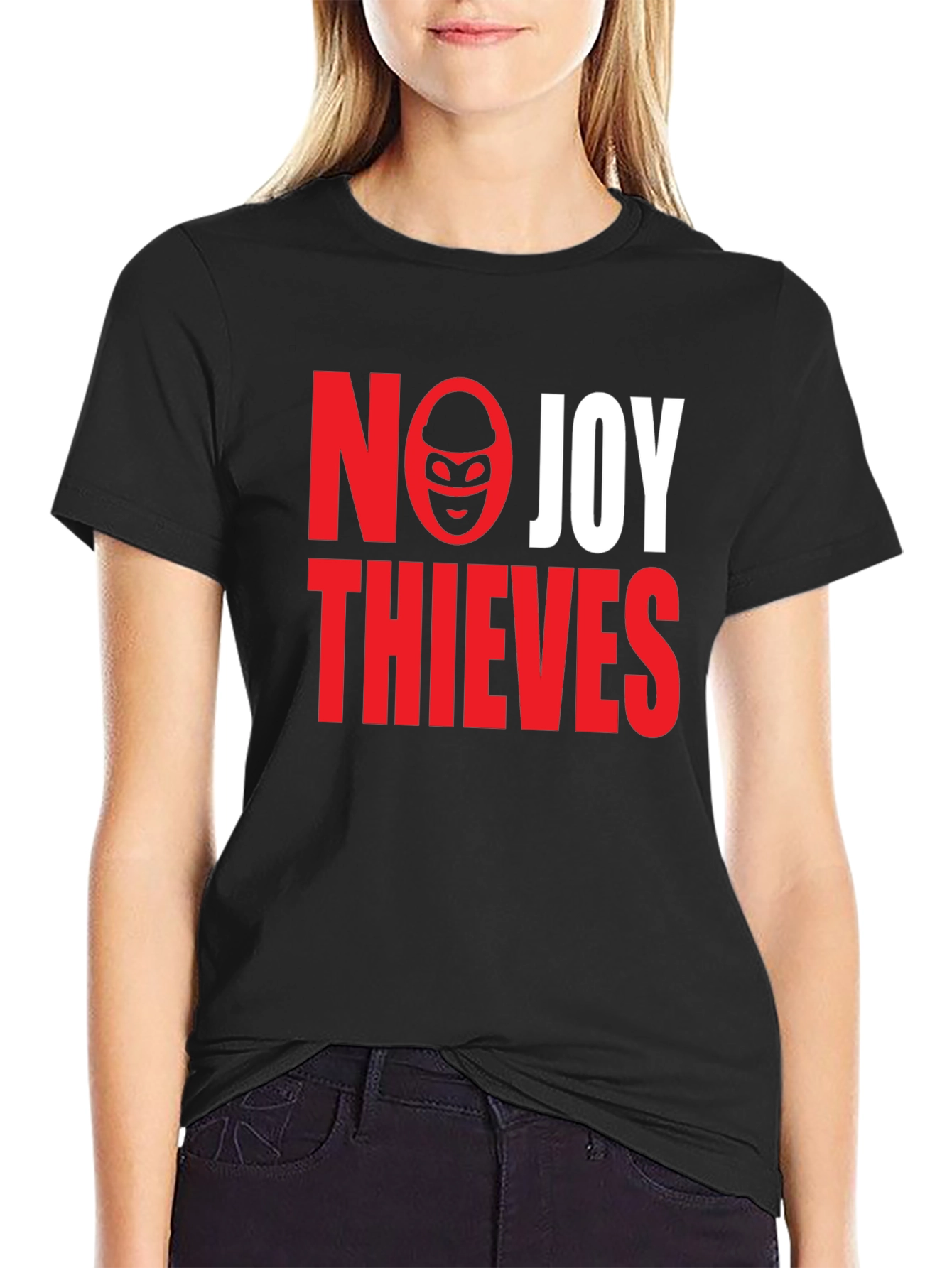 No Joy Thieves Graphic Tee - Black Cotton T-Shirt