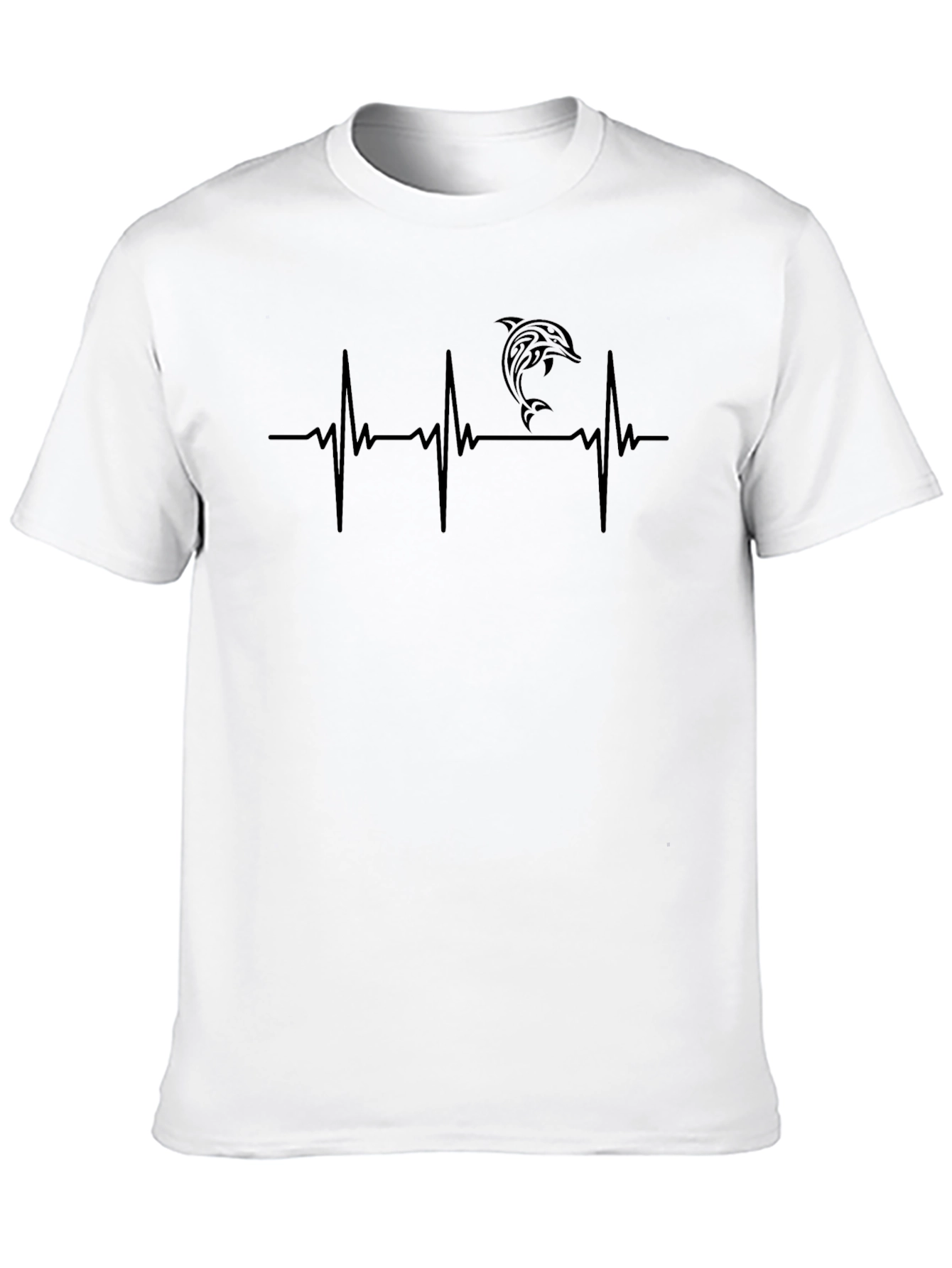 Dolphin Heartbeat T-Shirt - Mens Graphic Tee