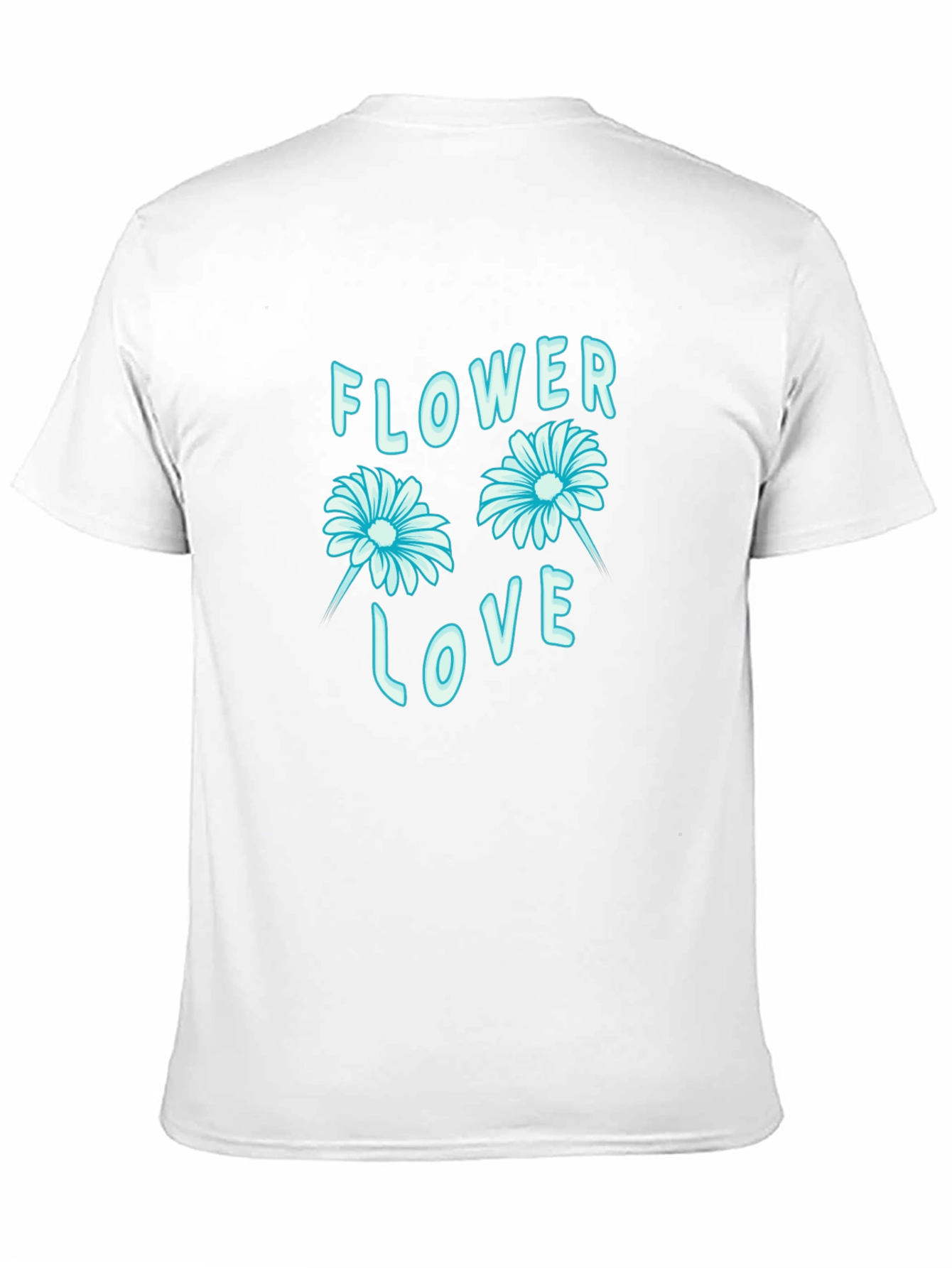 Flower Love Graphic Black T-Shirt