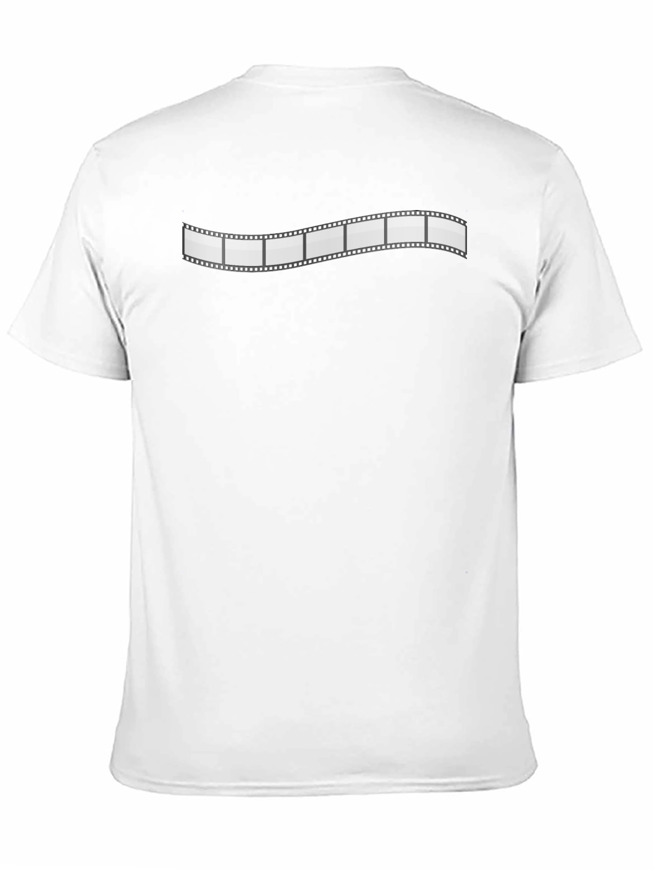 Retro Film Strip Graphic Black T-Shirt