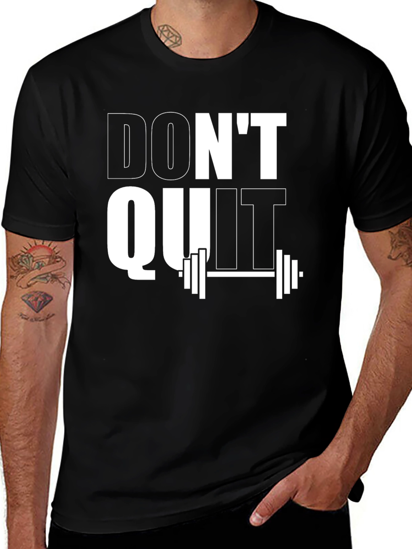 Dont Quit Motivational Gym T-Shirt