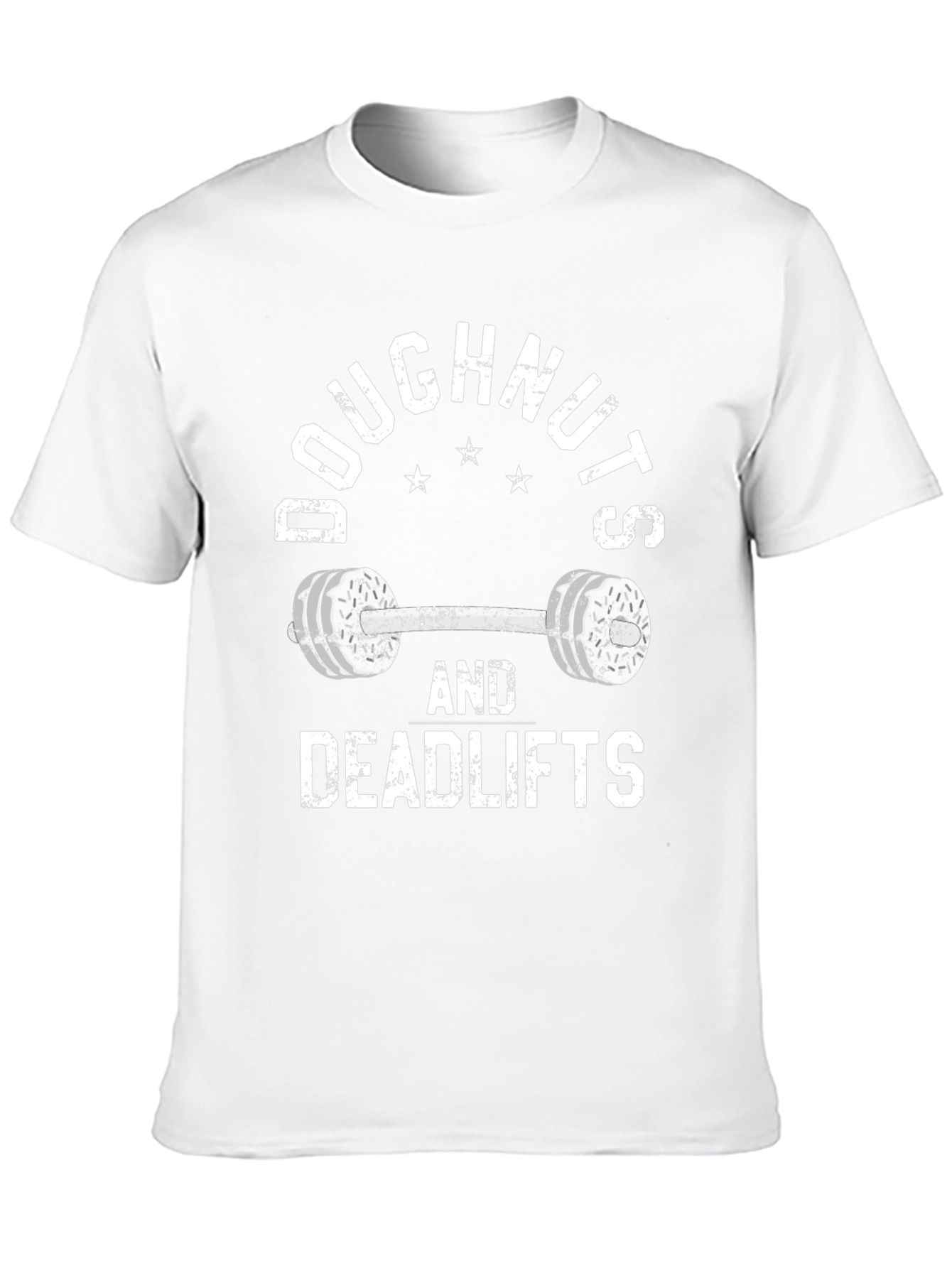 Doughnuts and Deadlifts Black T-Shirt - Workout Gear