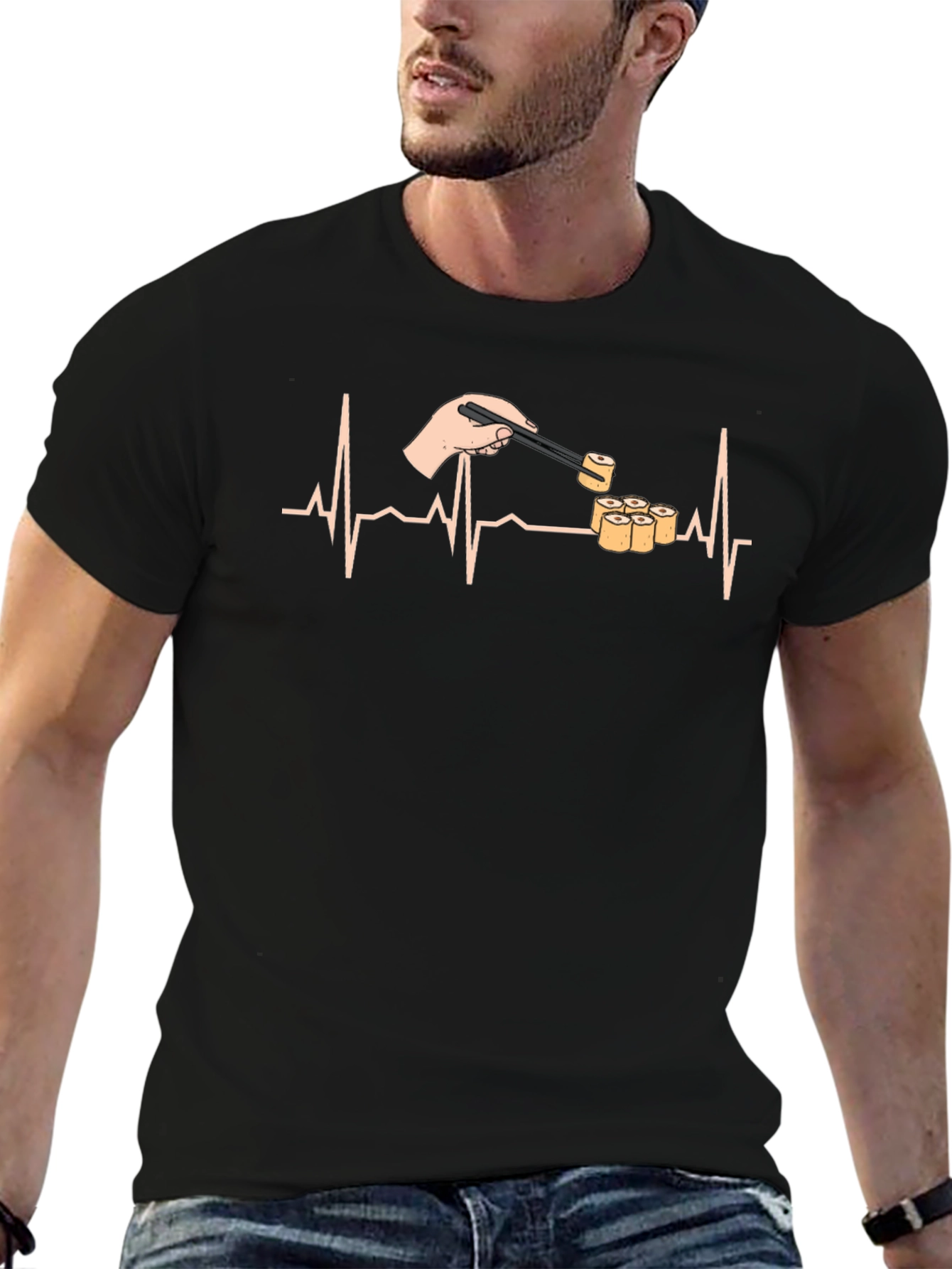 Sushi Lover Heartbeat T-Shirt