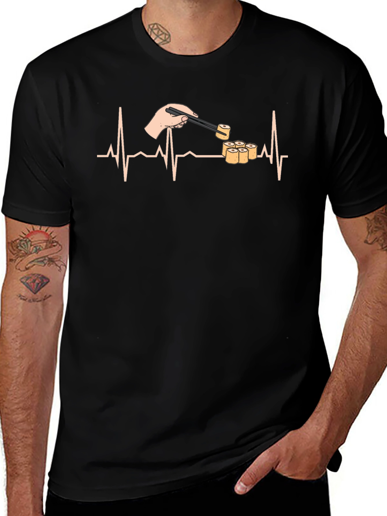 Sushi Lover Heartbeat T-Shirt