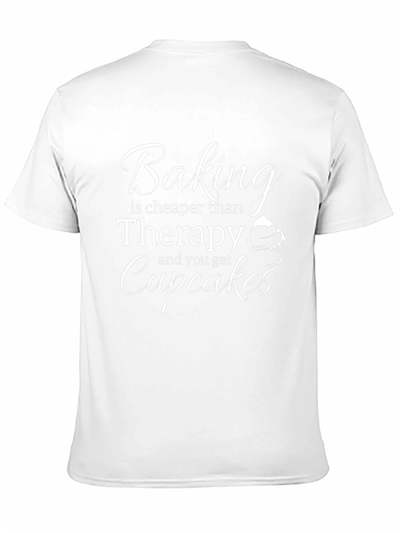 Baking Therapy T-Shirt - Funny Cupcake Tee