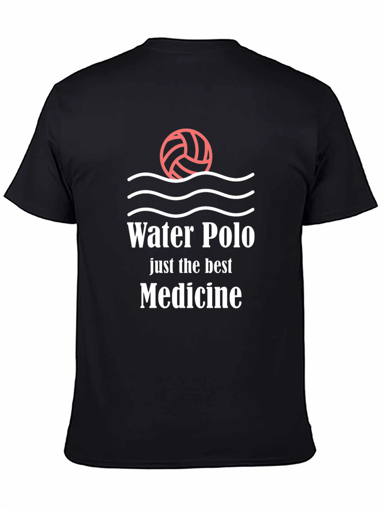 Water Polo Medicine Black T-Shirt