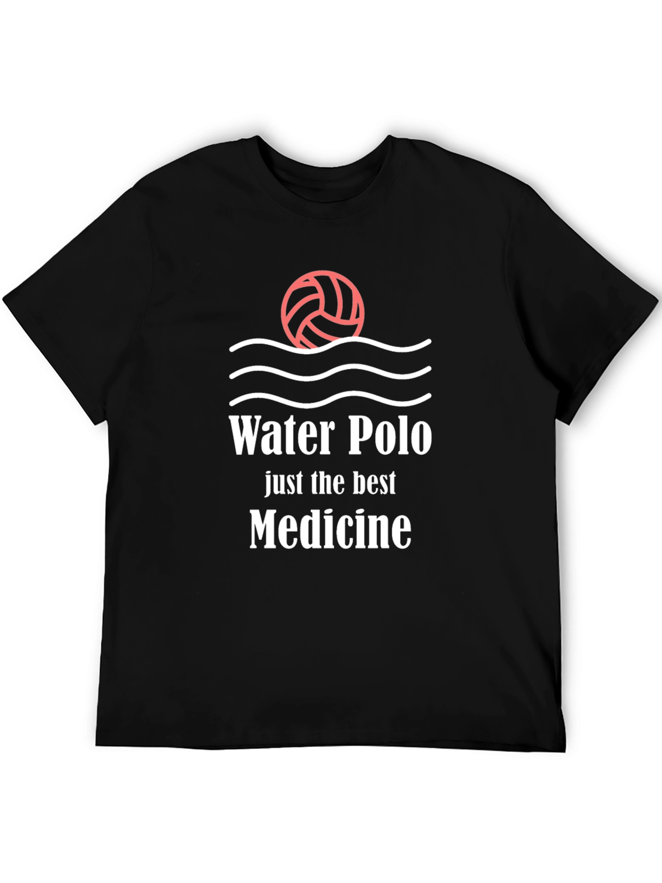 Water Polo Medicine Black T-Shirt