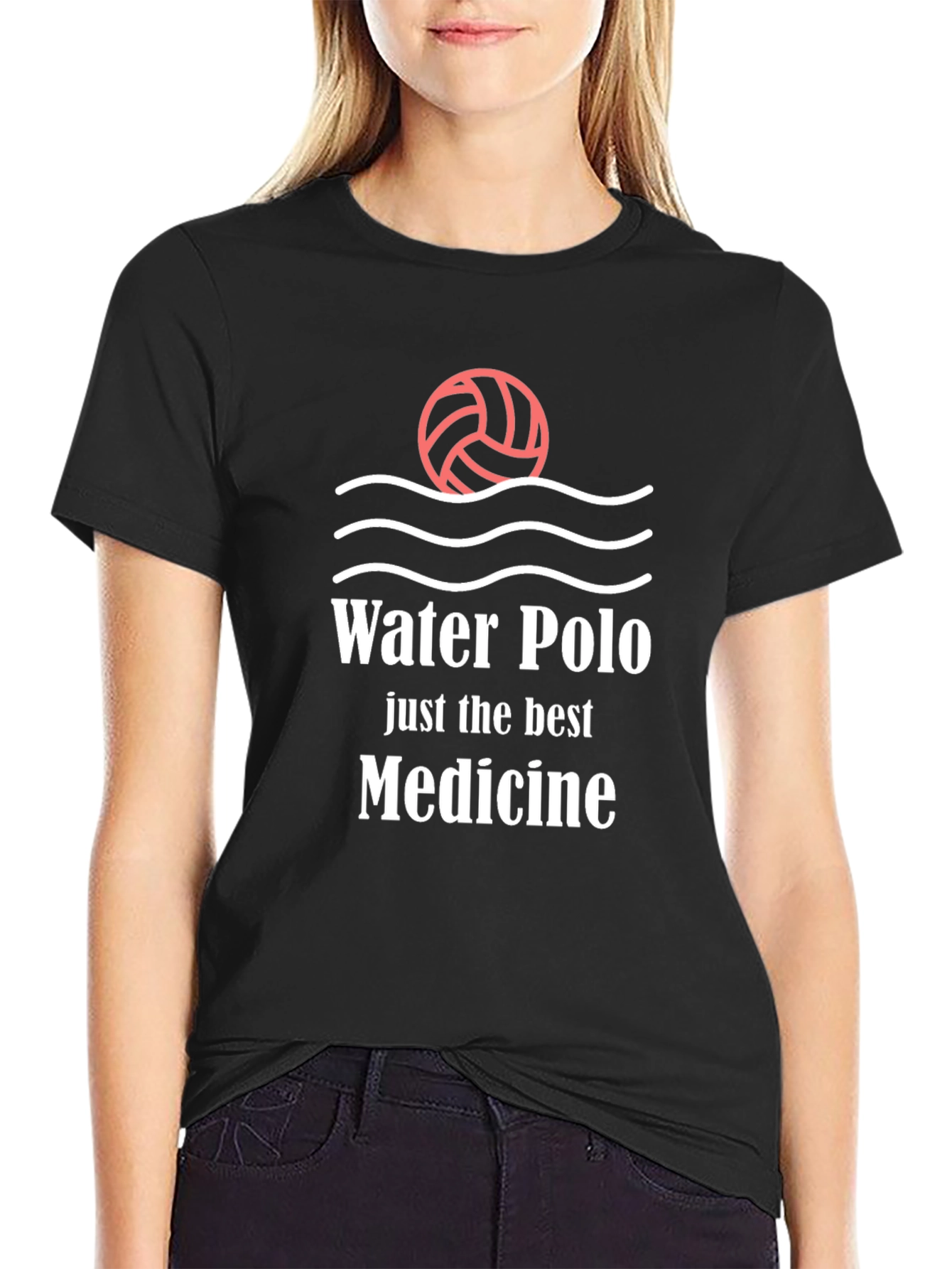 Water Polo Medicine Black T-Shirt