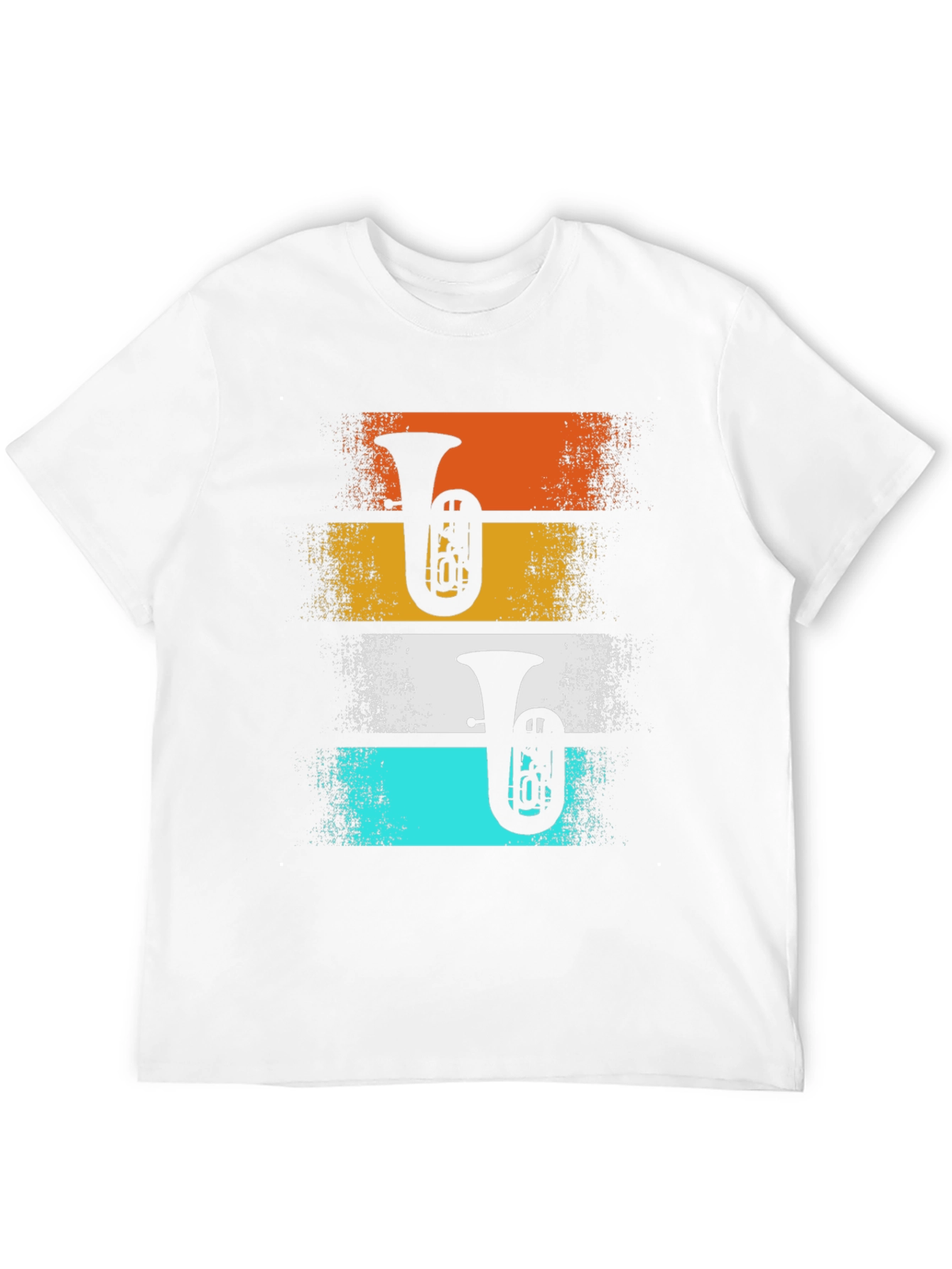 Retro Tuba Player Graphic Tee - Band Instrument T-Shirt
