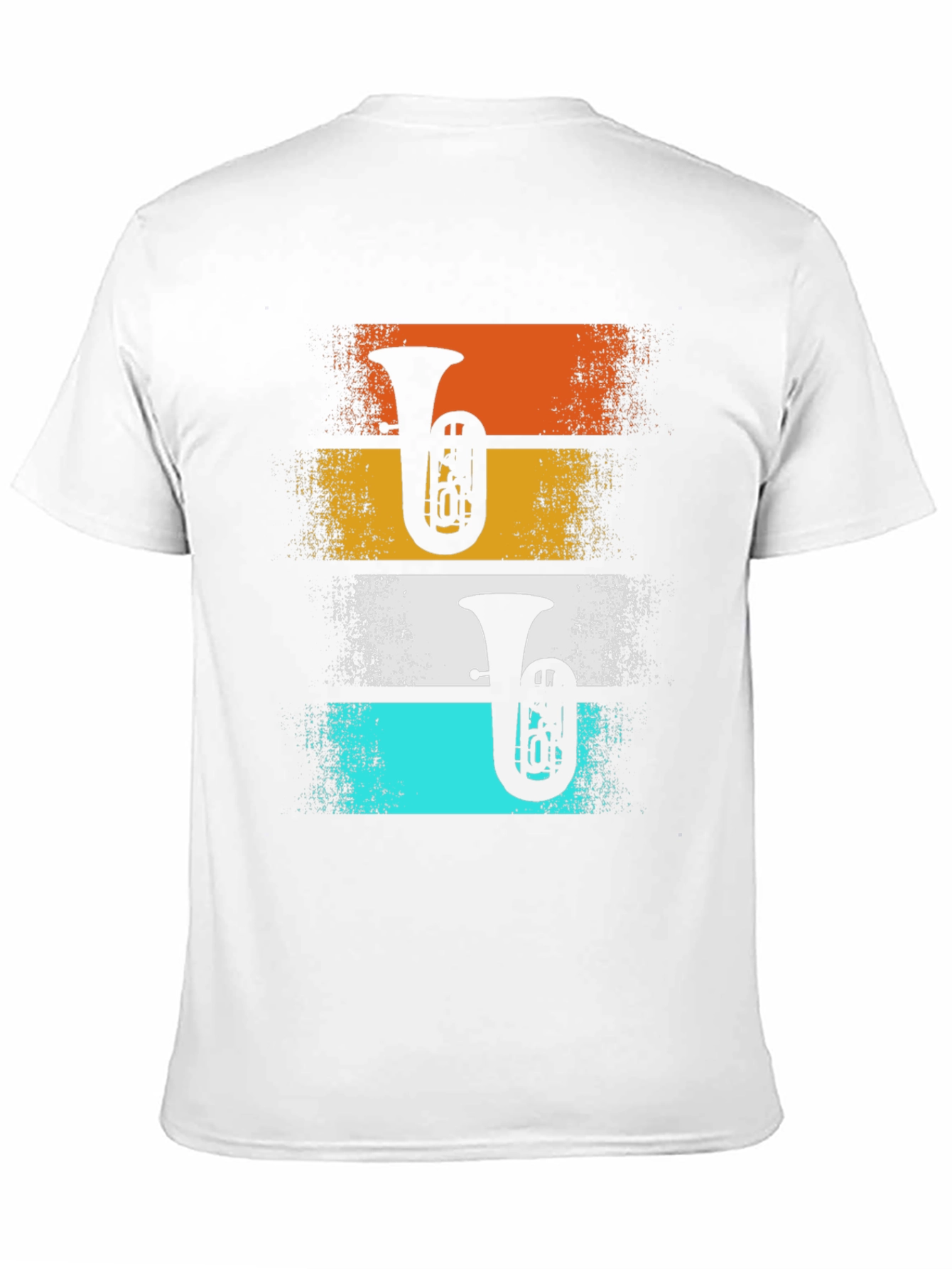 Retro Tuba Player Graphic Tee - Band Instrument T-Shirt
