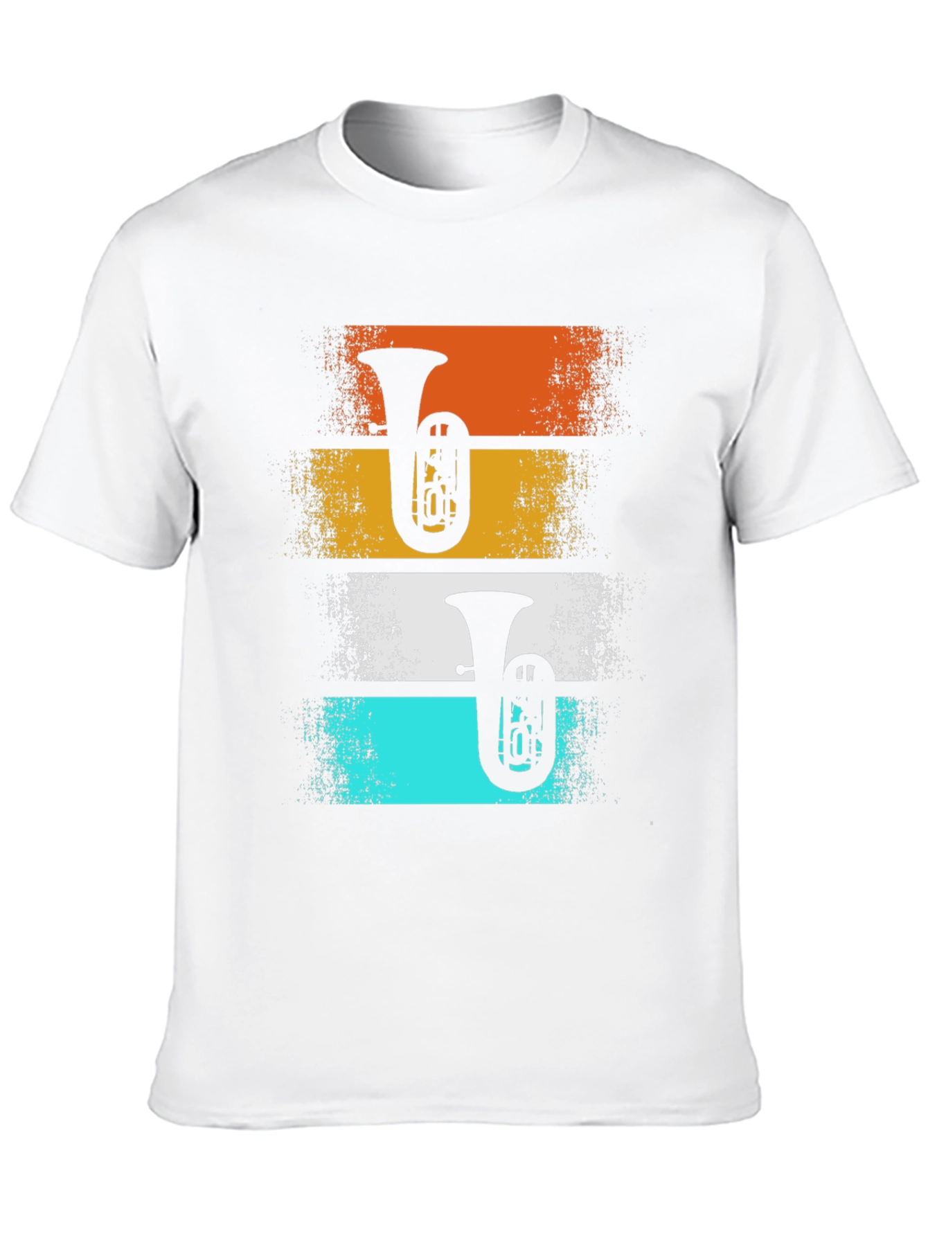 Retro Tuba Player Graphic Tee - Band Instrument T-Shirt