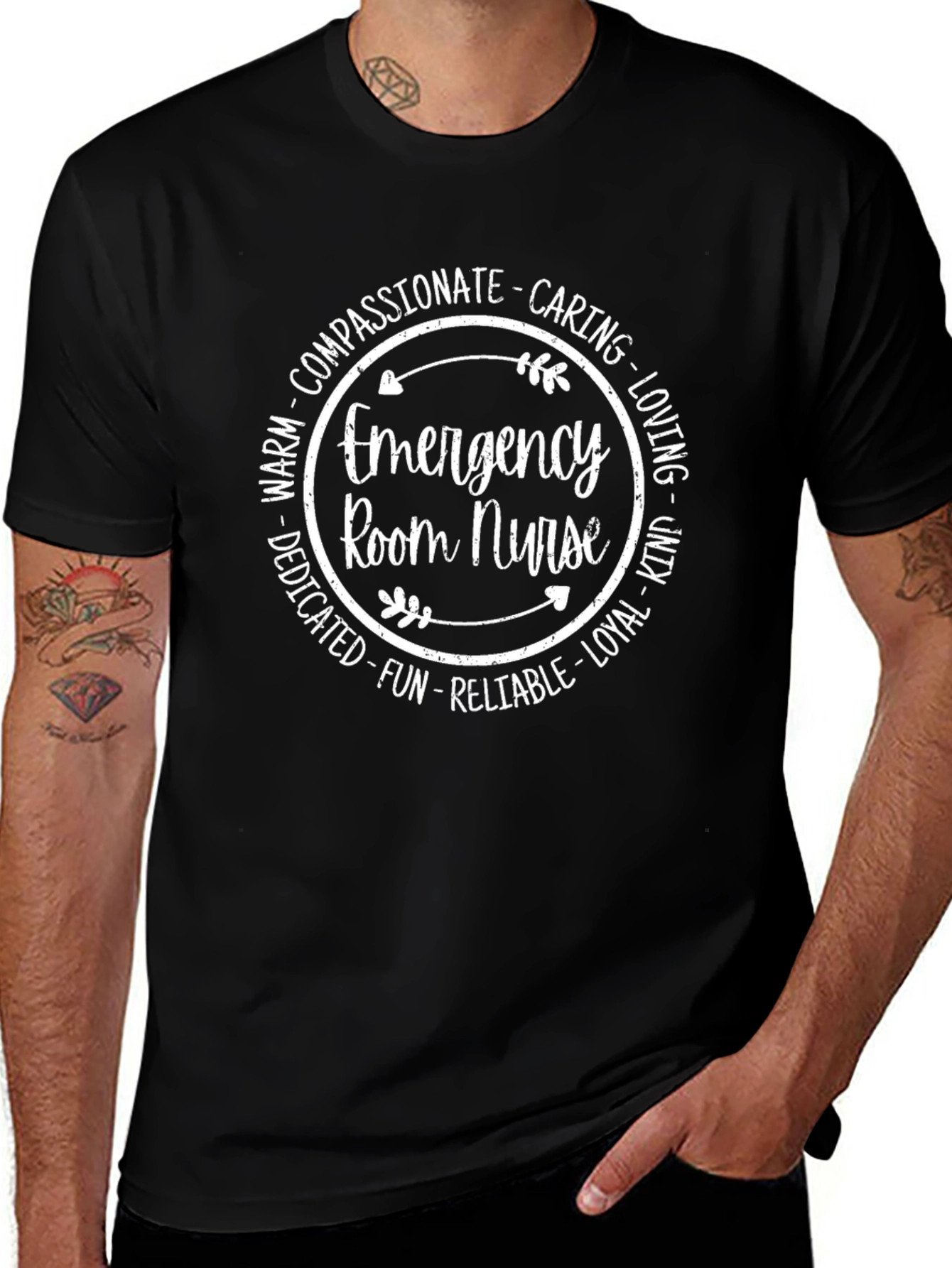 Emergency Room Nurse T-Shirt - Caring & Compassionate