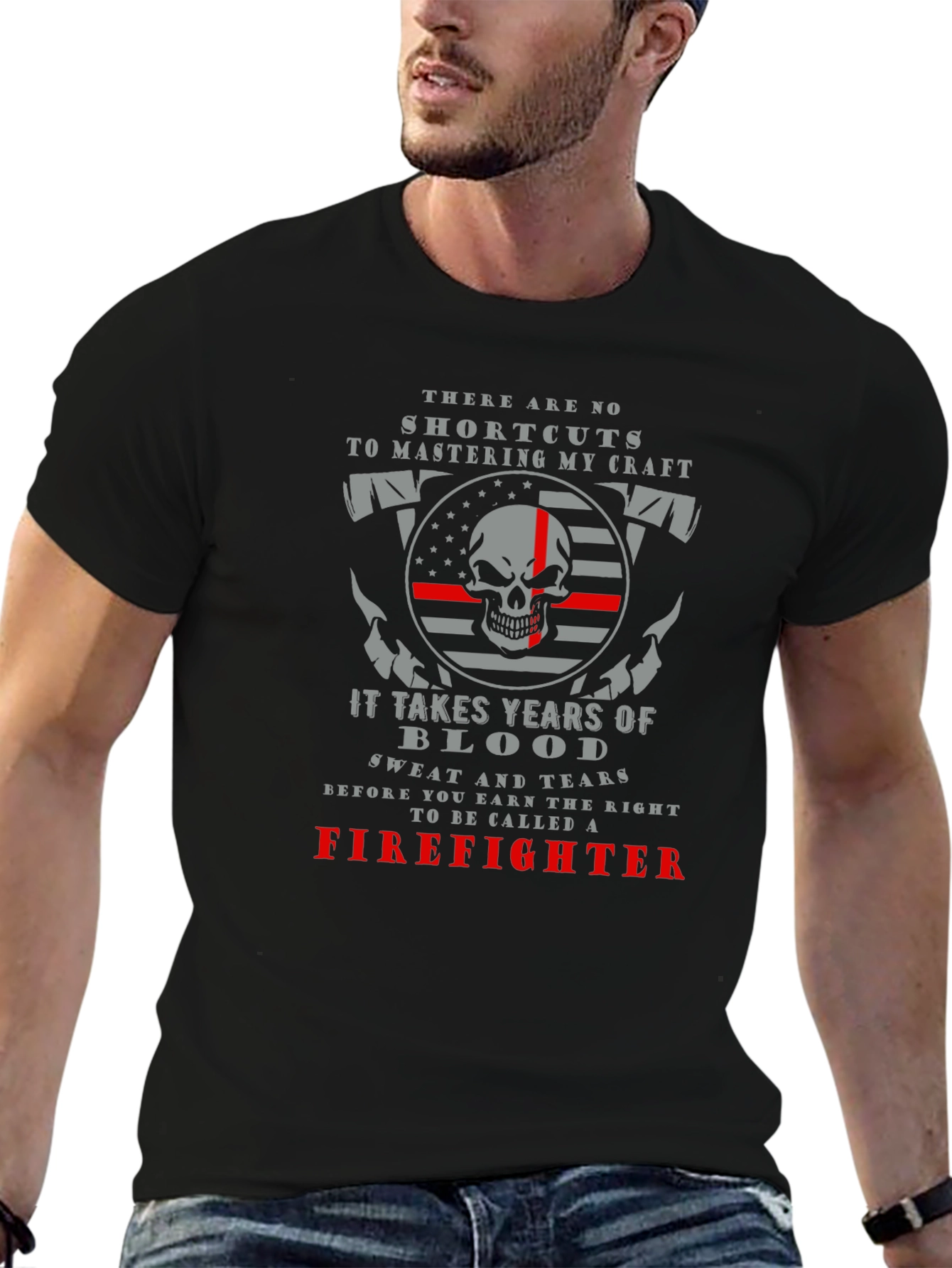 Firefighter Pride T-Shirt - Mastering the Craft