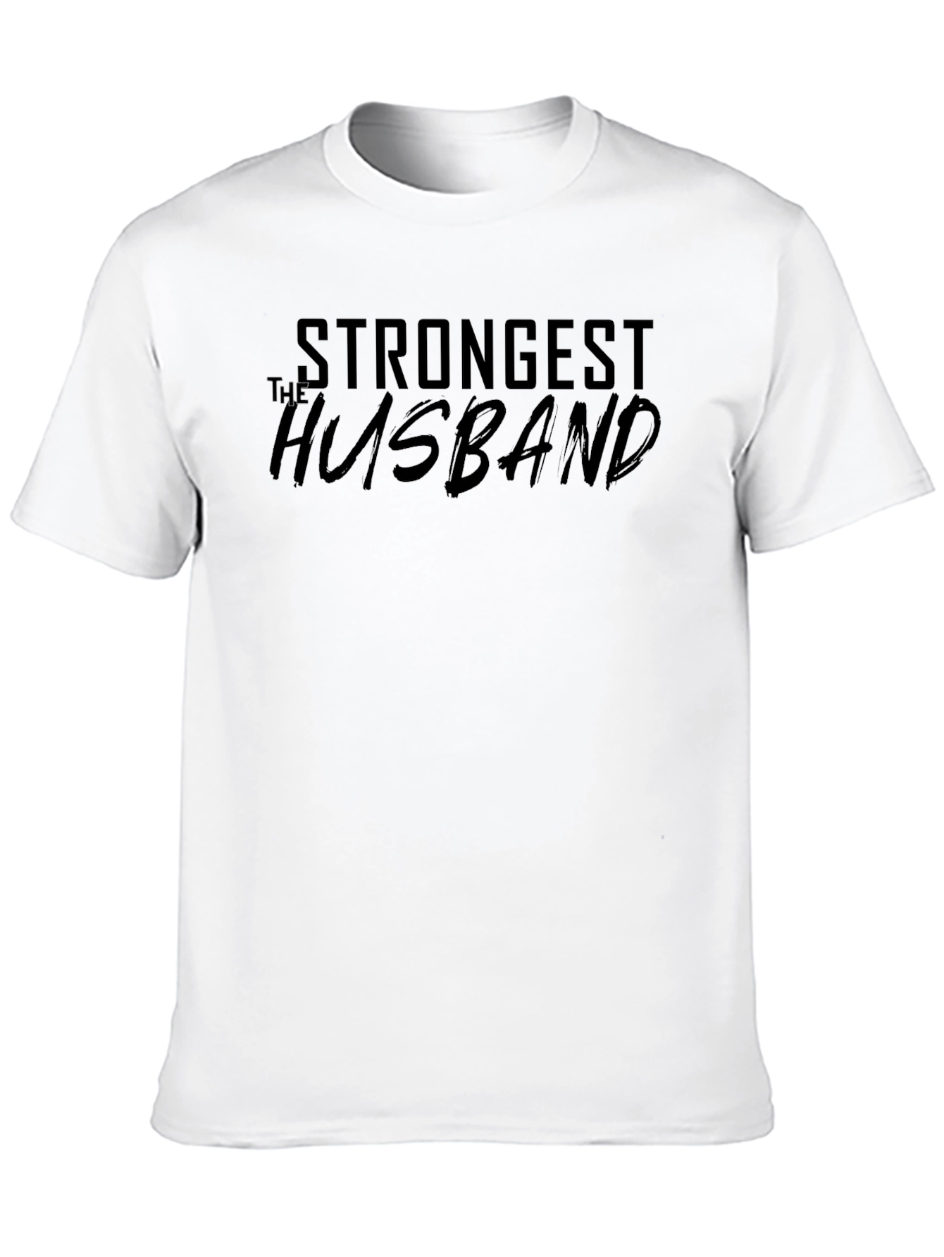 Strongest Husband T-Shirt - Black Cotton Tee