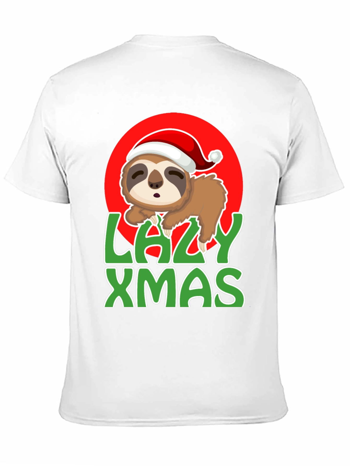 Lazy Xmas Sloth Graphic Tee