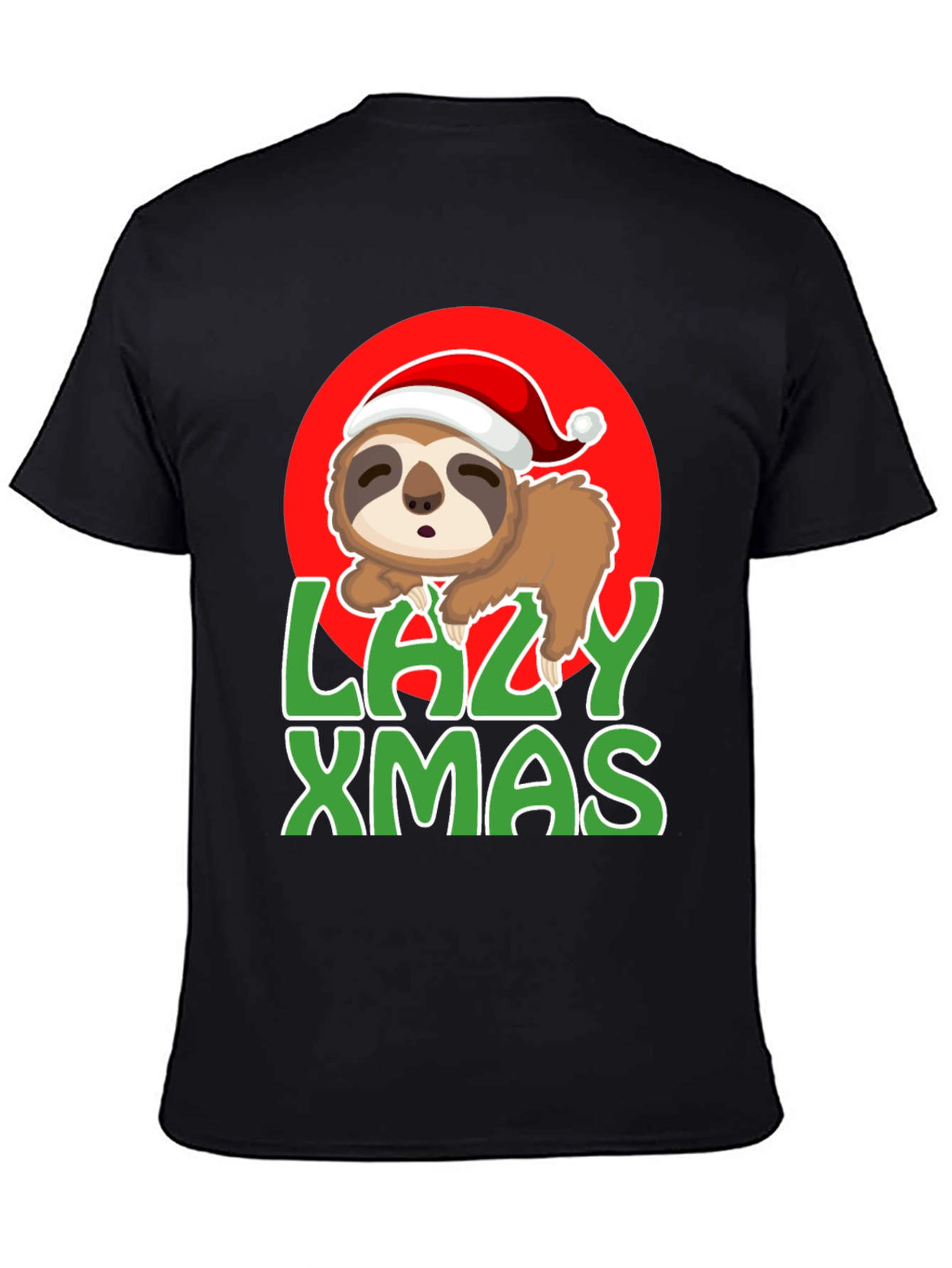 Lazy Xmas Sloth Graphic Tee