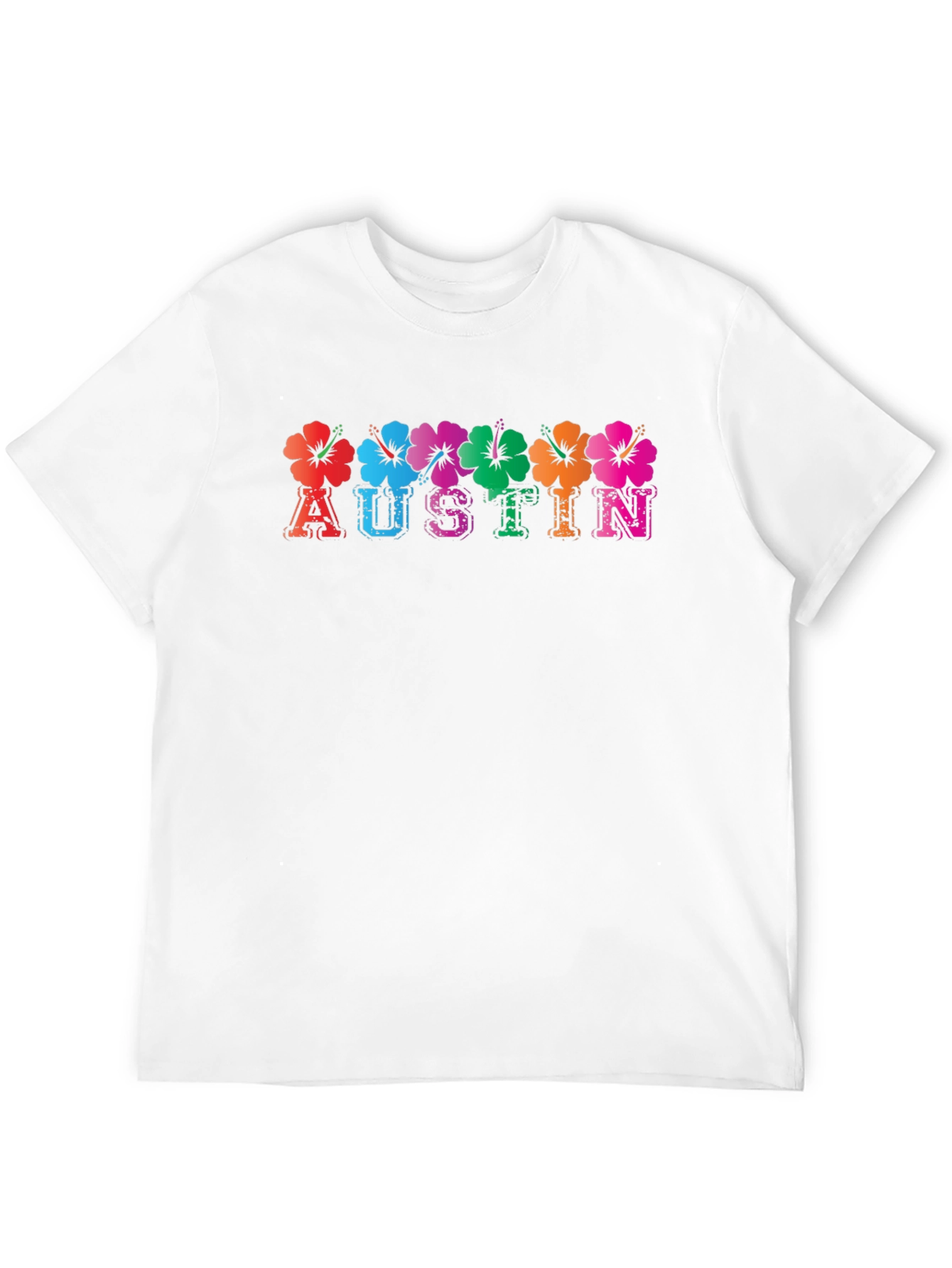 Austin Floral T-Shirt - Vibrant City Pride Tee