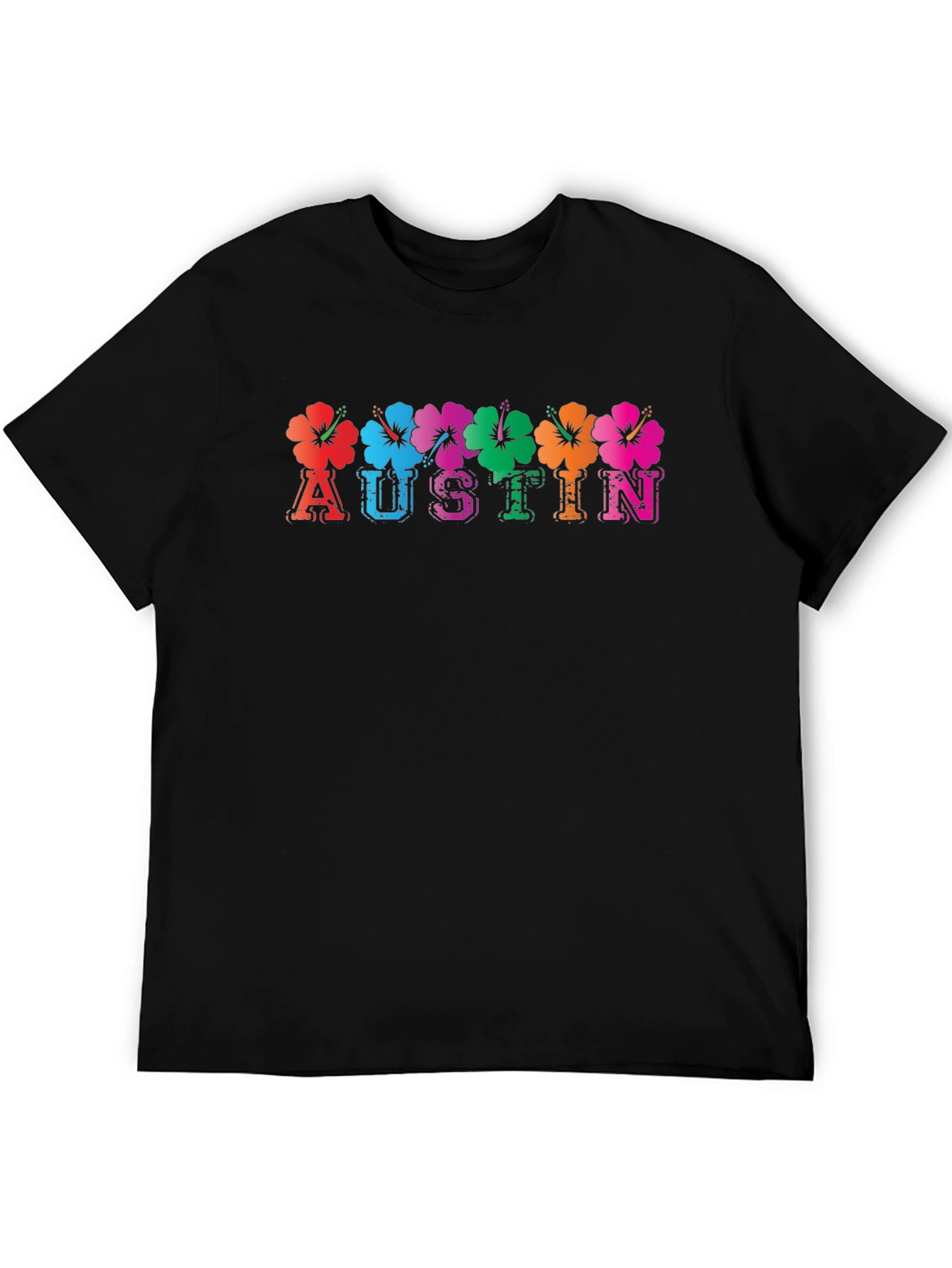Austin Floral T-Shirt - Vibrant City Pride Tee