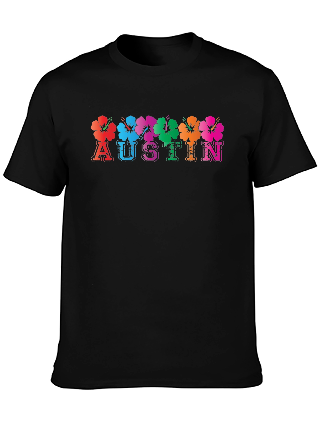 Austin Floral T-Shirt - Vibrant City Pride Tee